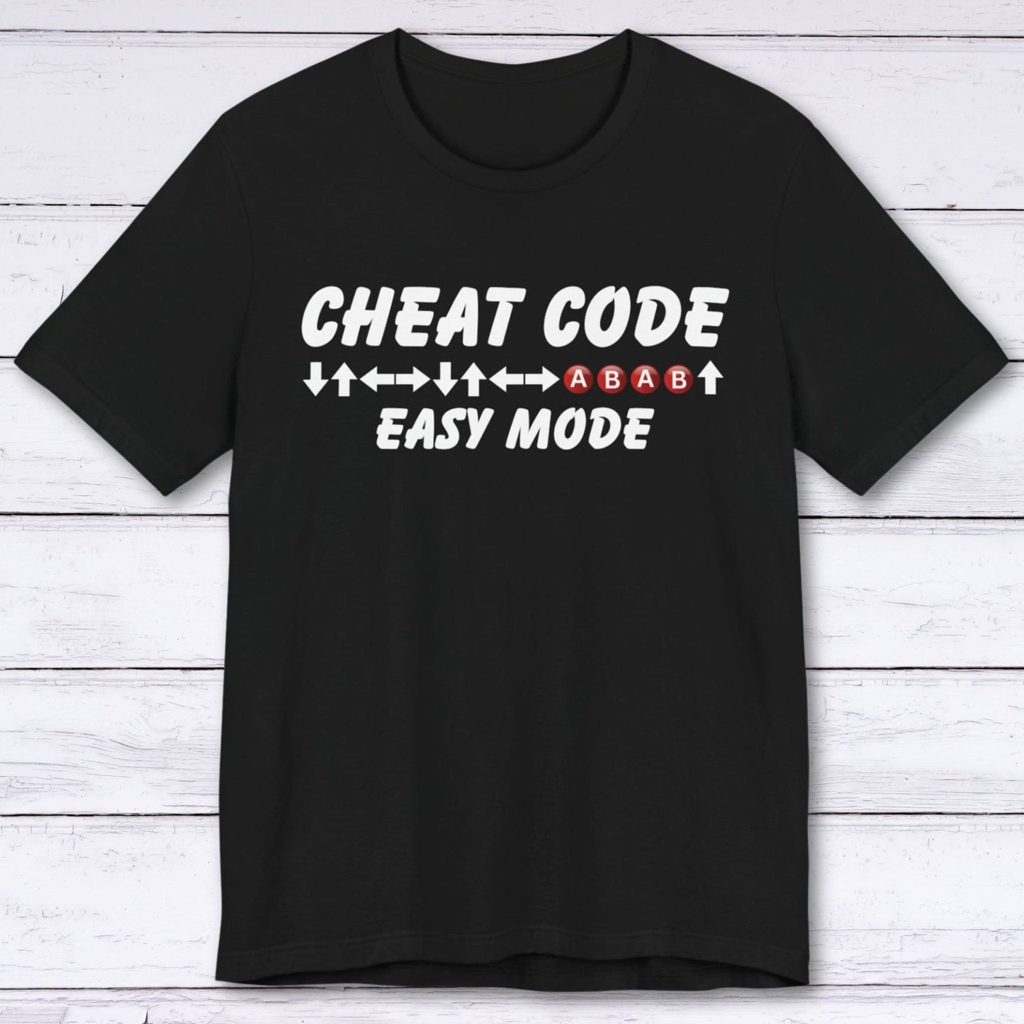T-Shirt Black / S Cheat Code (Easy Mode) Gaming T-shirt