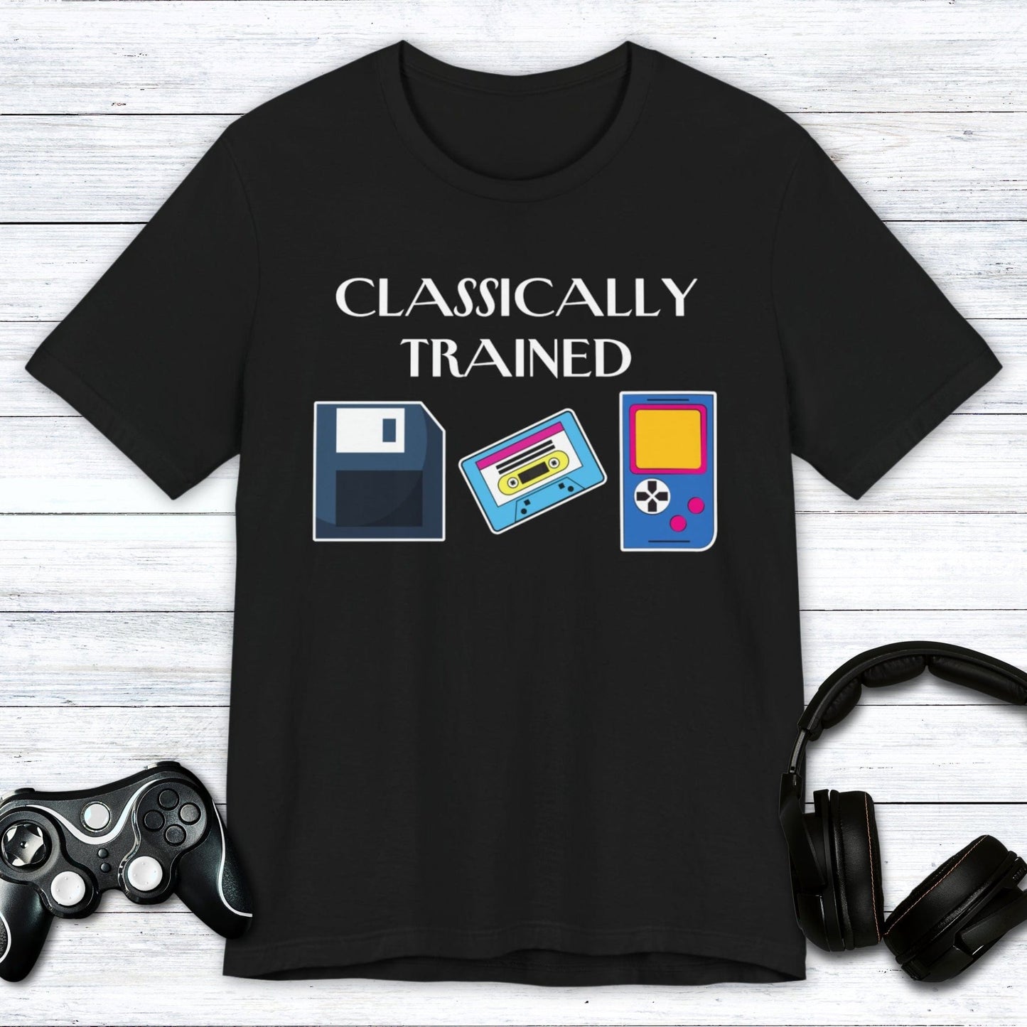 T-Shirt Black / S Classically Trained Retro T-shirt