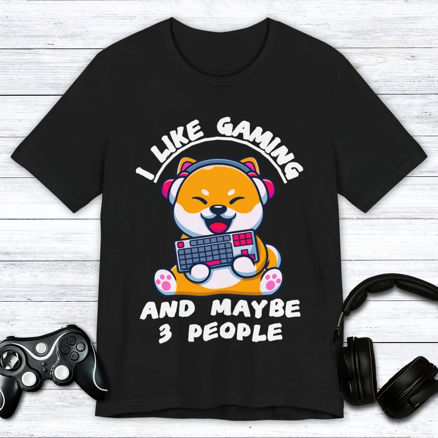 T-Shirt Black / S Corgi Gamer Club T-shirt