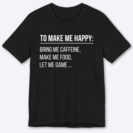 T-Shirt Black / S Easily Pleased T-shirt