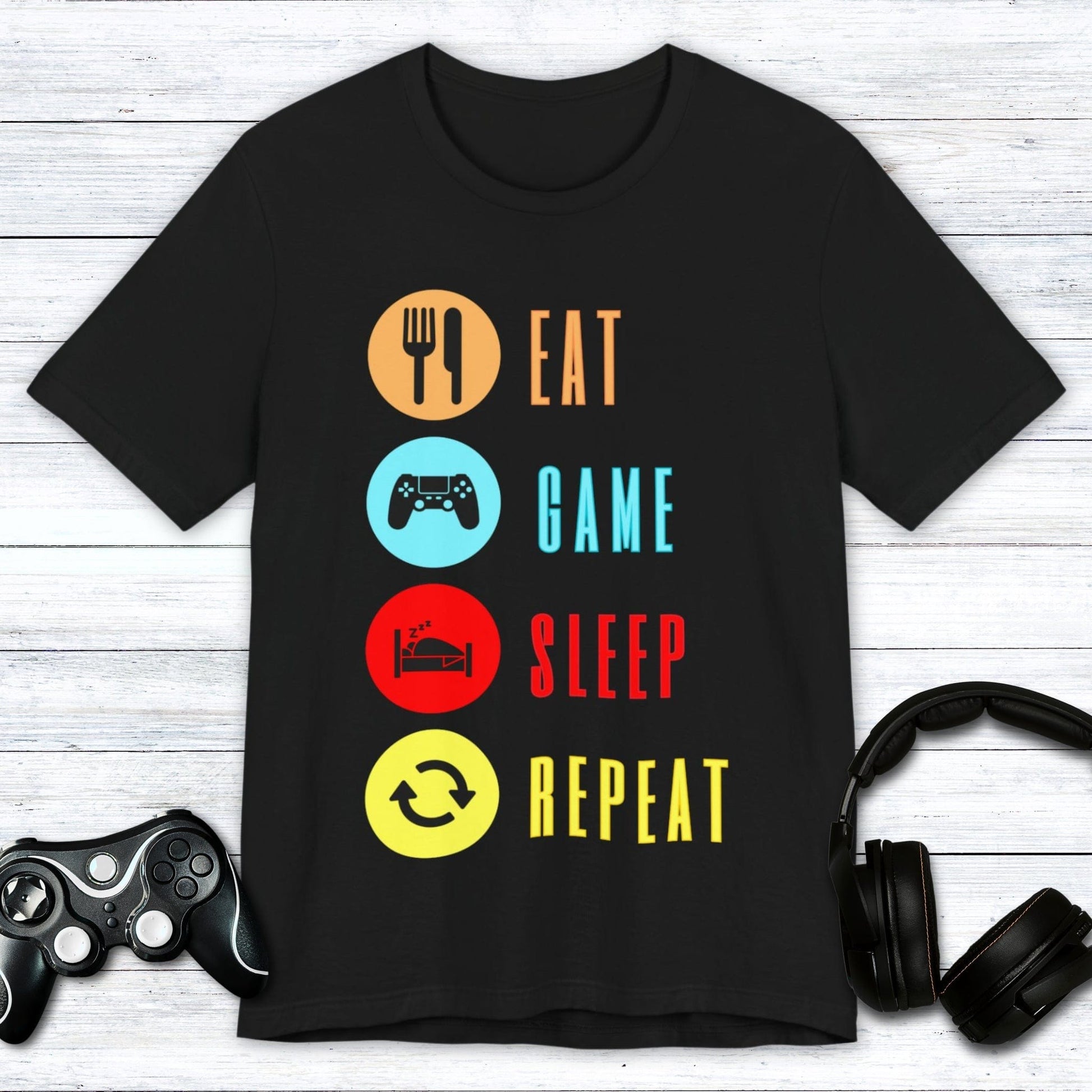 T-Shirt Black / S Eat, Game, Sleep, Repeat T-shirt