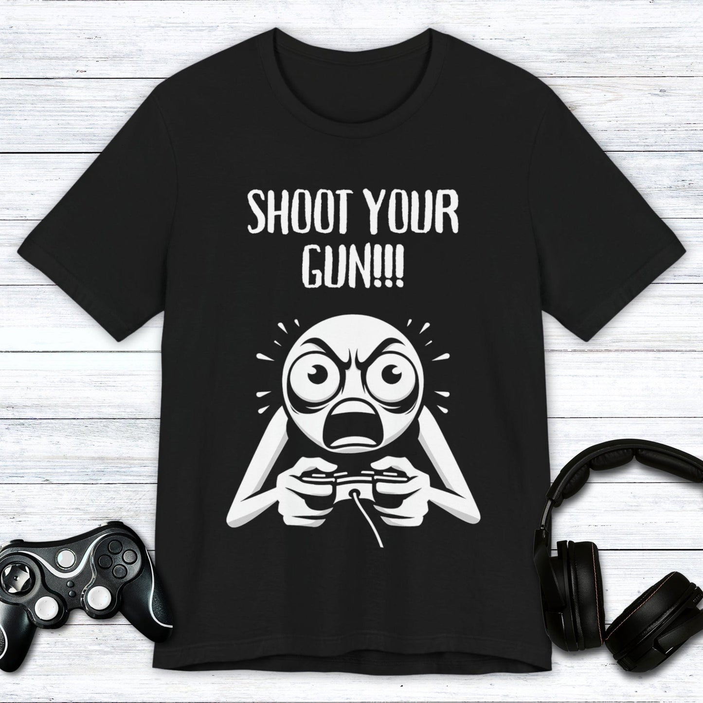 T-Shirt Black / S Fire, Aim, Ready Gaming T-shirt