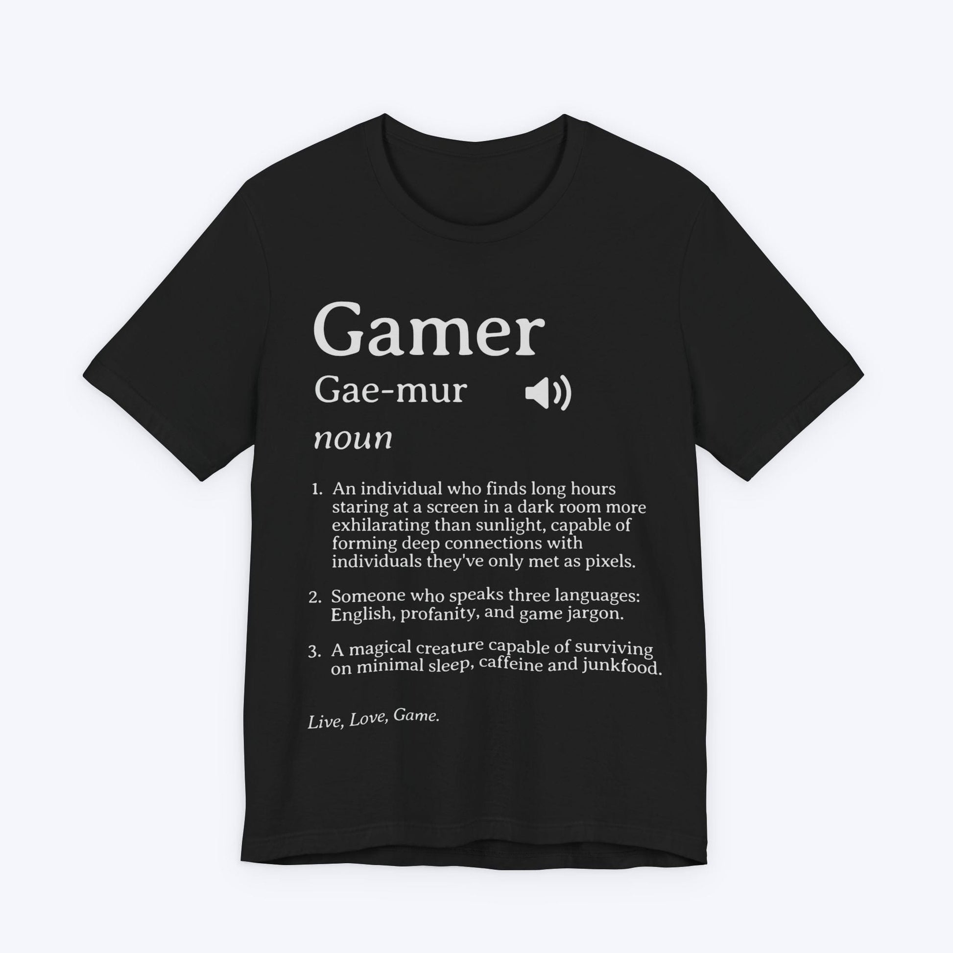 T-Shirt Black / S Gamer (Definition) T-shirt