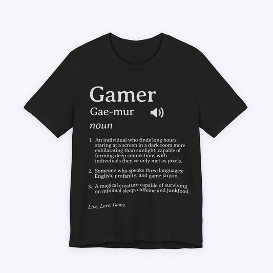 T-Shirt Black / S Gamer (Definition) T-shirt