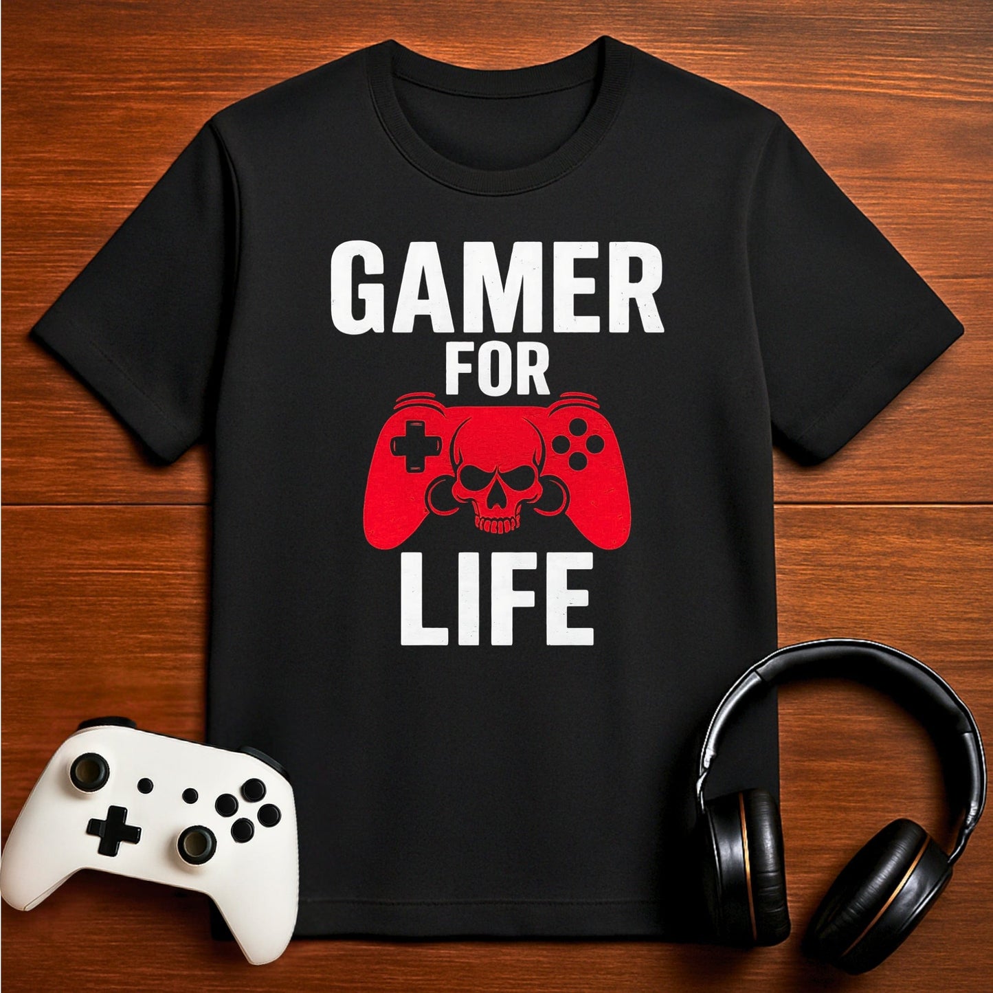 T-Shirt Black / S Gamer For Life T-shirt