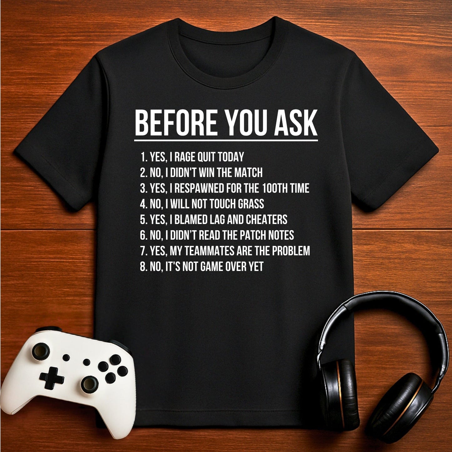 T-Shirt Black / S Gaming FAQ T-shirt