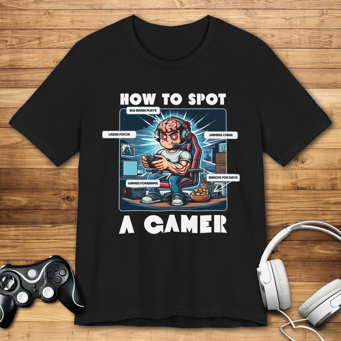 T-Shirt Black / S How to Spot a Gamer T-shirt