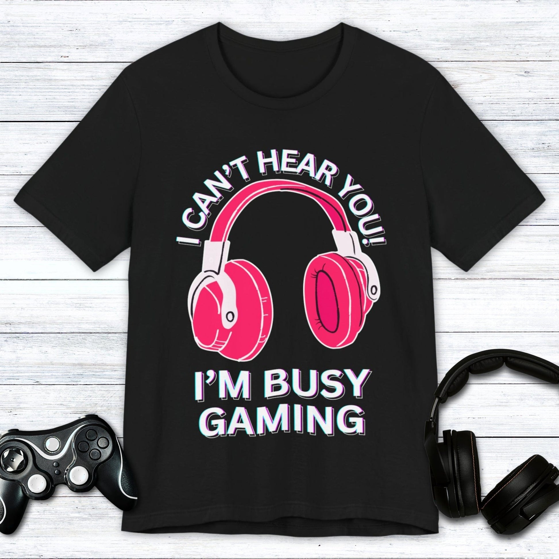 T-Shirt Black / S I Can't Hear You "Hibiscus" Gaming T-shirt