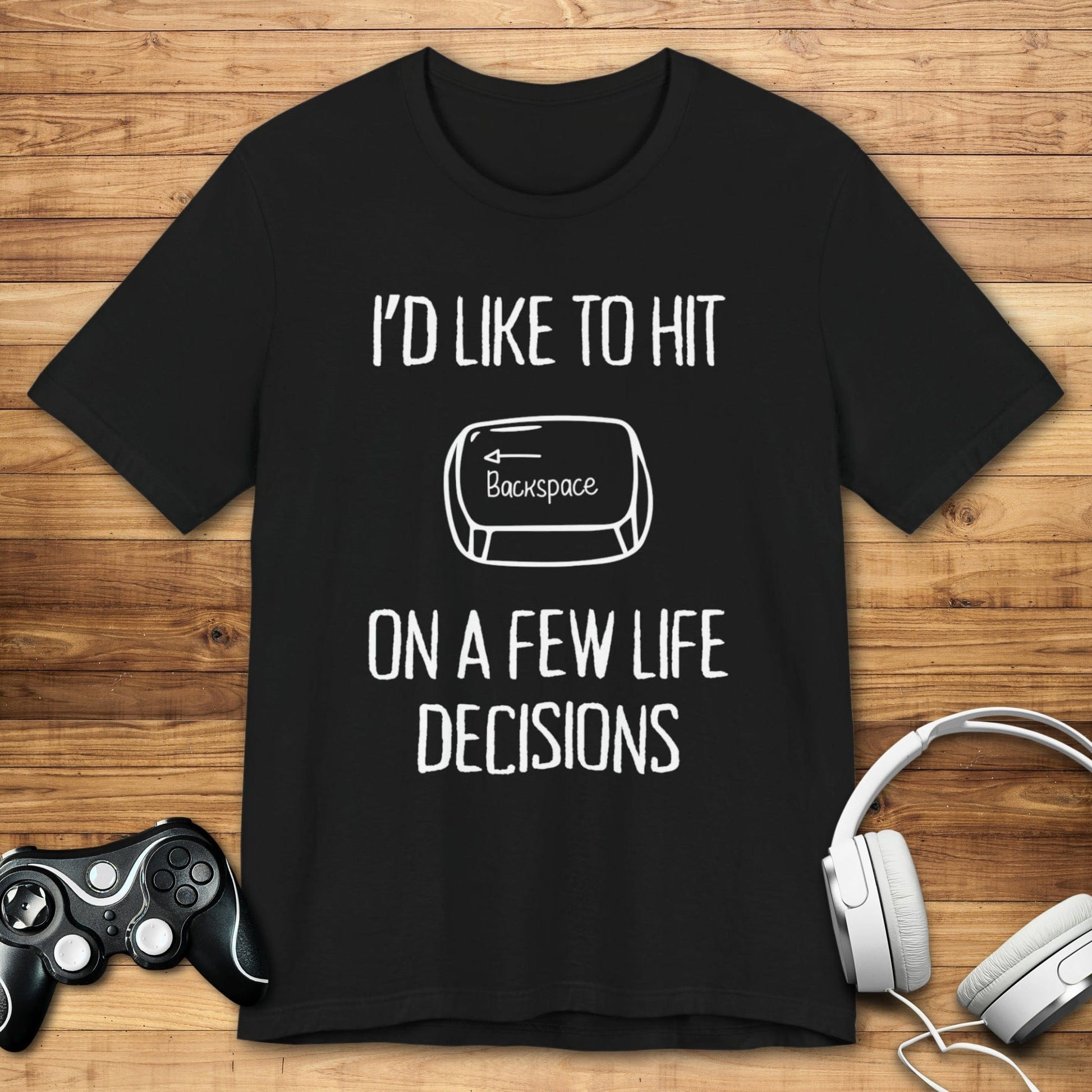 T-Shirt Black / S I'd Like to Hit Backspace T-shirt