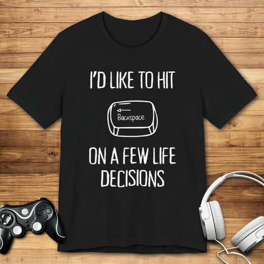 T-Shirt Black / S I'd Like to Hit Backspace T-shirt