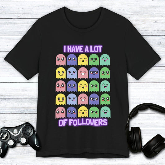T-Shirt Black / S I Have A Lot of Followers Gamer T-shirt