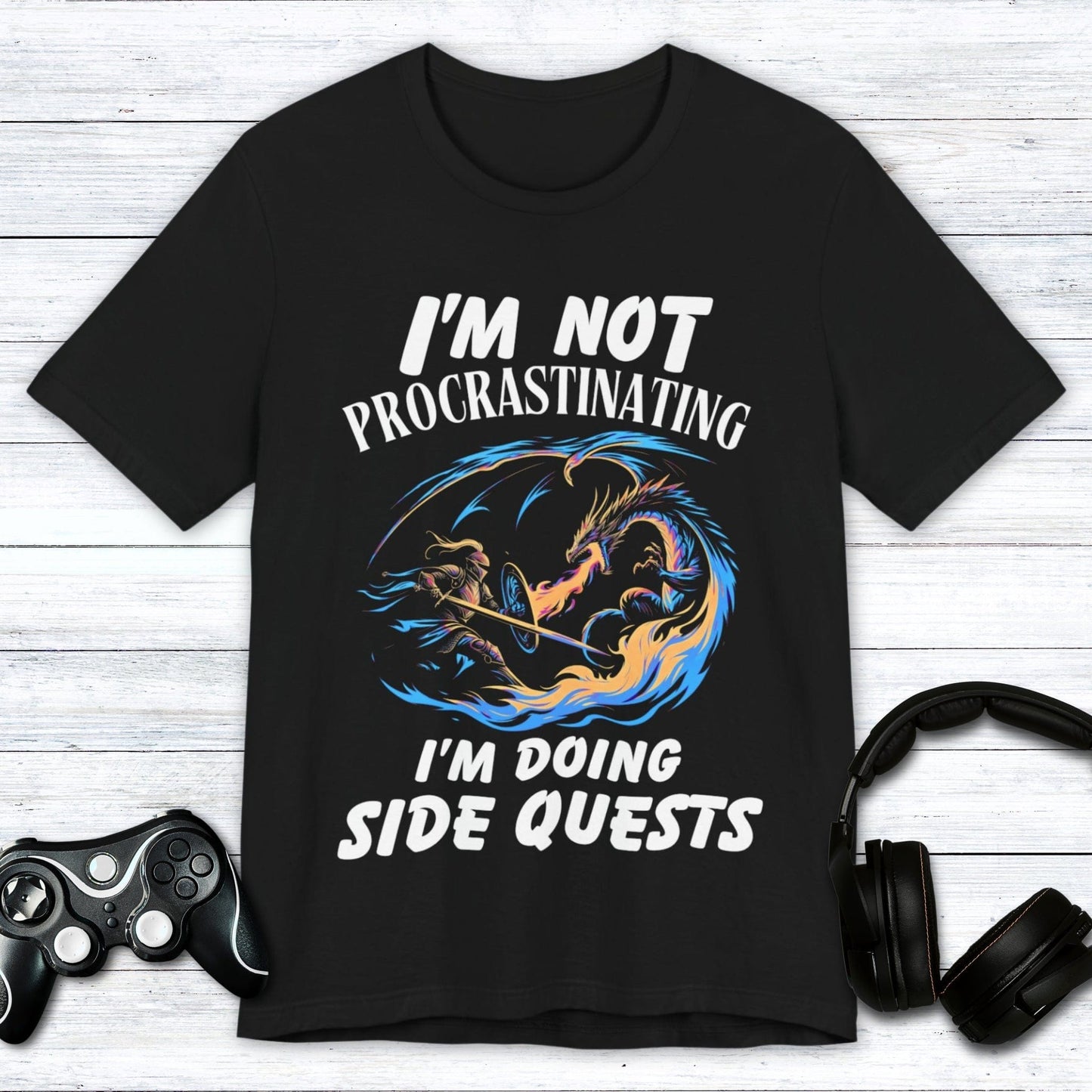 T-Shirt Black / S I'm Not Procrastinating (I'm Doing Side Quests) T-shirt