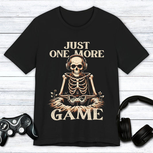 T-Shirt Black / S Just One More Game (Skeleton) T-shirt