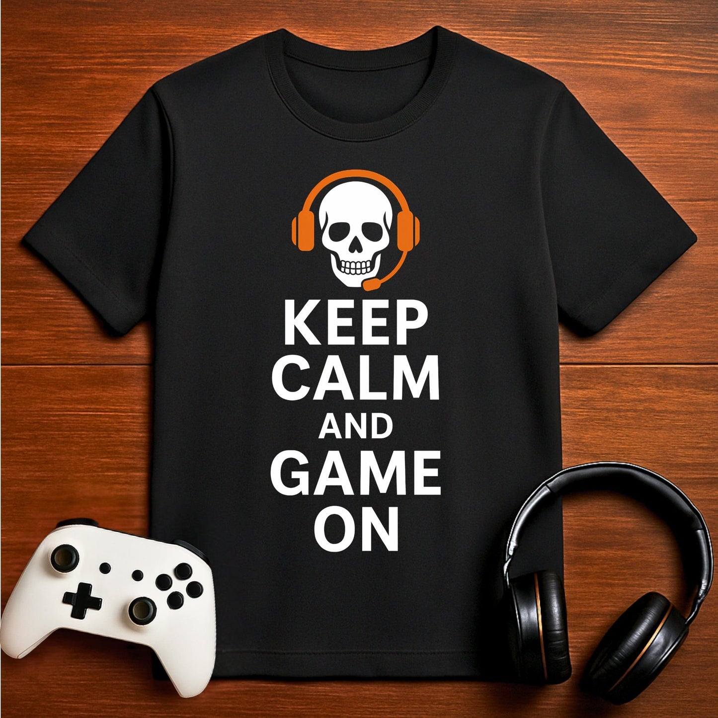 T-Shirt Black / S Keep Calm and Game On T-shirt