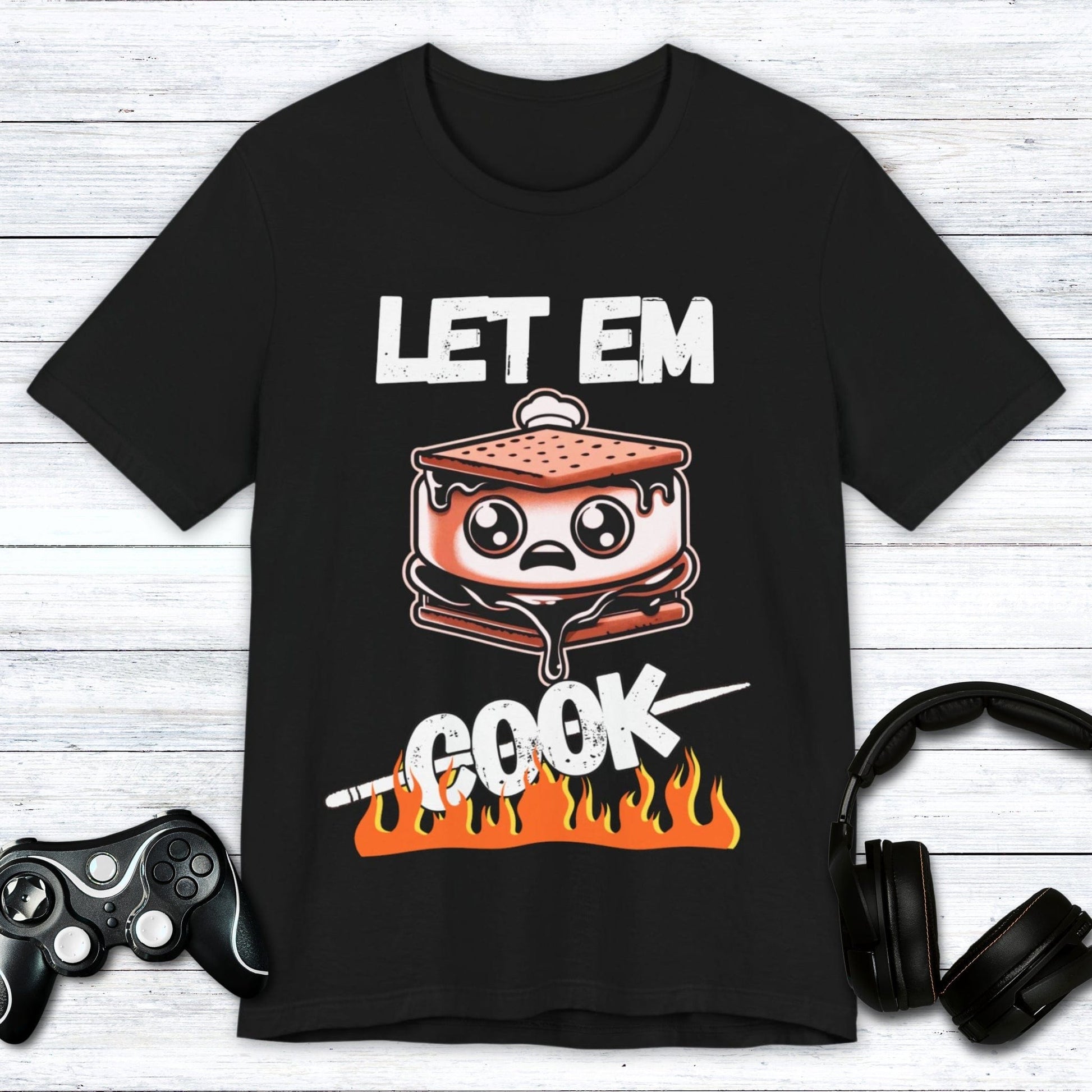 T-Shirt Black / S Let Em Cook Gamer (S'mores )T-shirt