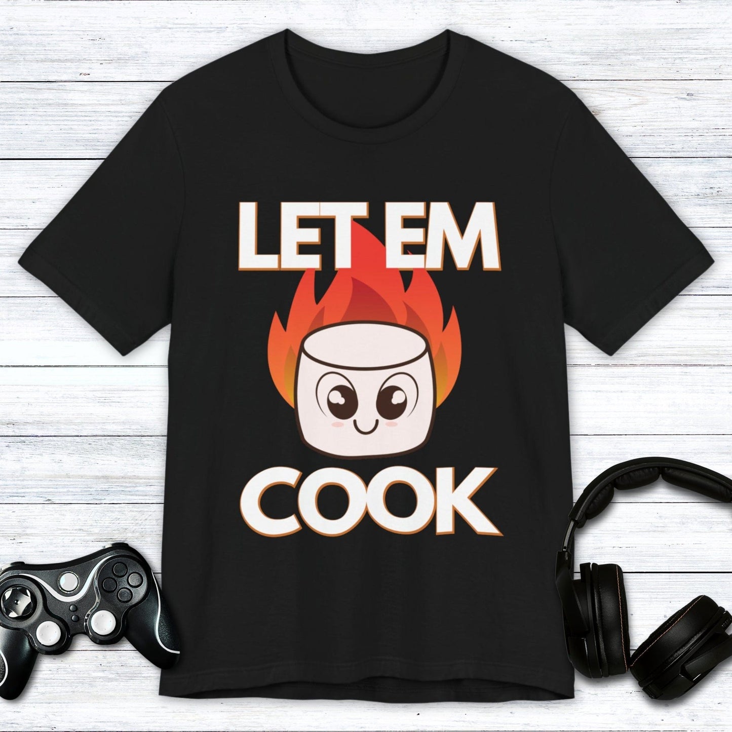 T-Shirt Black / S Let Em Cook Gamer T-shirt