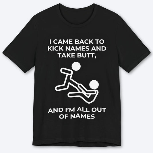 T-Shirt Black / S Name Kicker T-shirt
