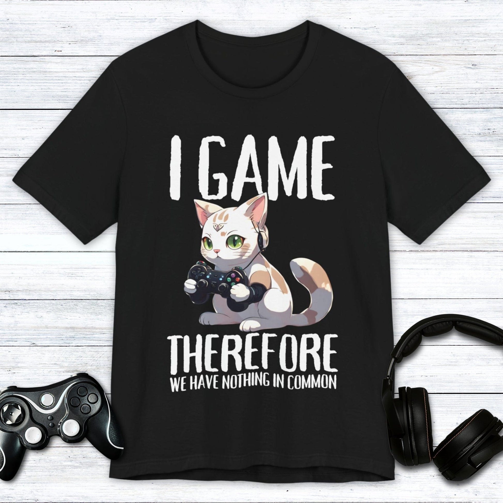 T-Shirt Black / S Nothing in Common with Kitty Anime T-shirt