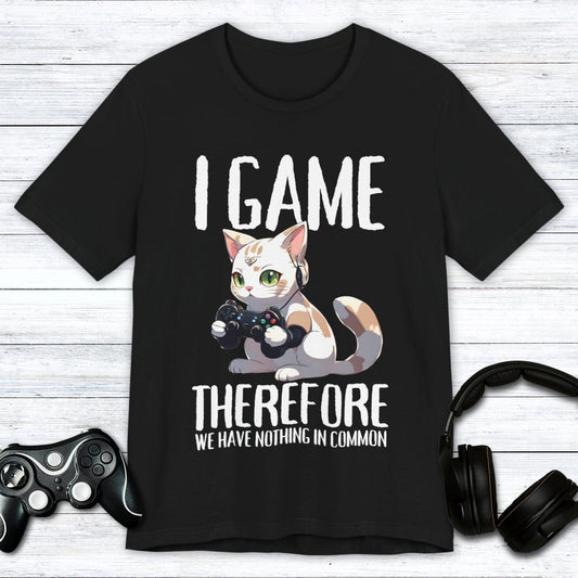 T-Shirt Black / S Nothing in Common with Kitty Anime T-shirt