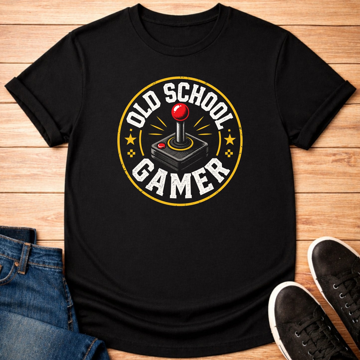 T-Shirt Black / S Old School Arcade T-shirt