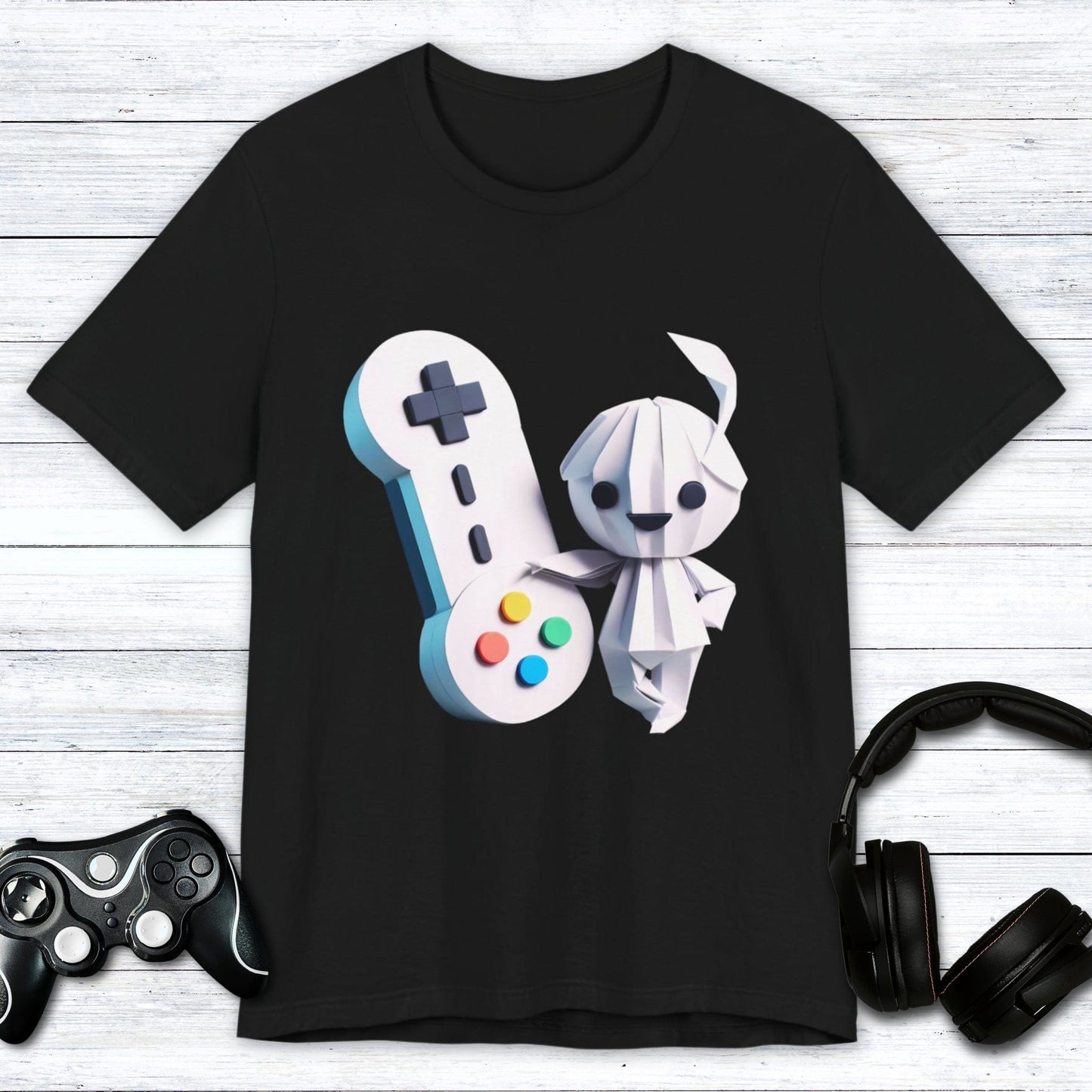 T-Shirt Black / S Origami Gamer Girl T-shirt