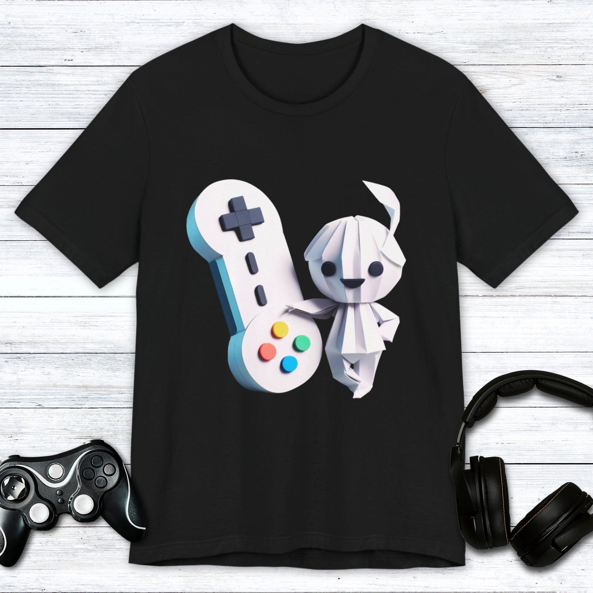 T-Shirt Black / S Origami Gamer Girl T-shirt