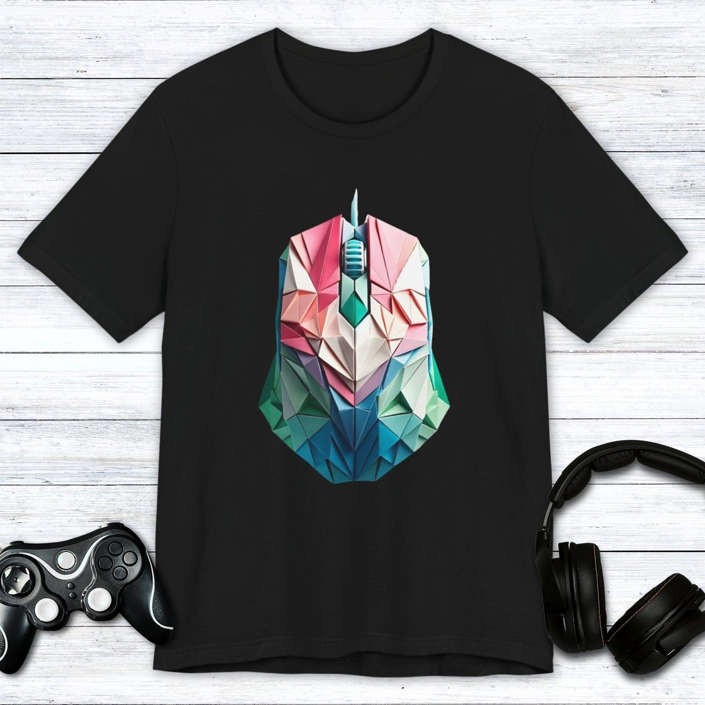 T-Shirt Black / S Origami Mouse Gamer T-shirt