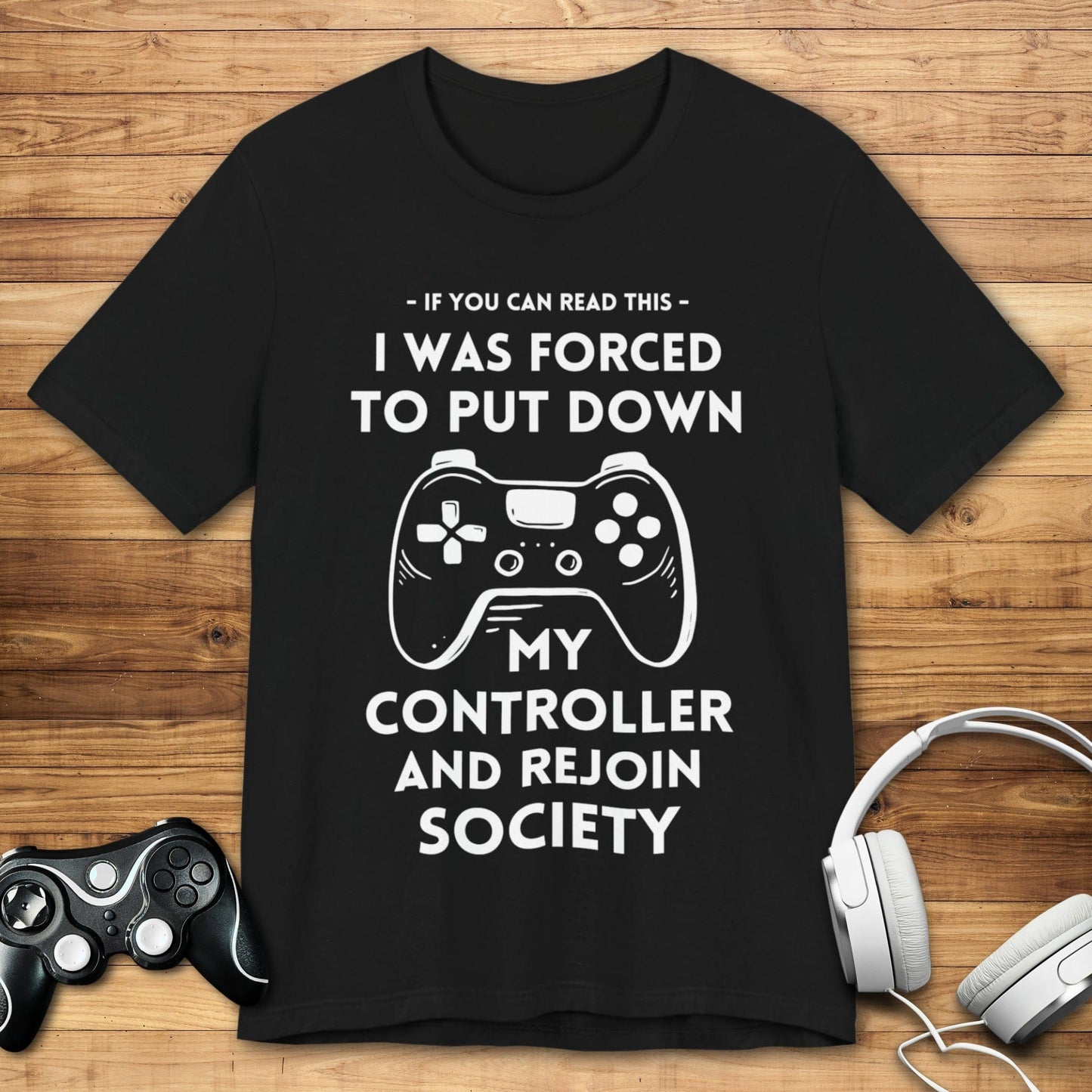 T-Shirt Black / S Pause Game, Enter World T-shirt