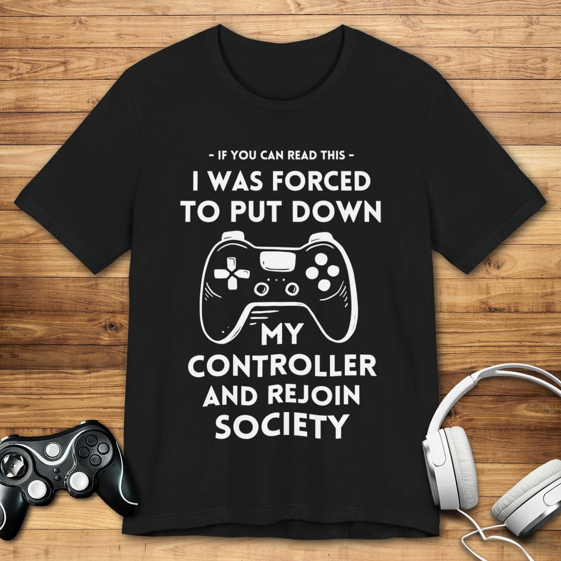 T-Shirt Black / S Pause Game, Enter World T-shirt