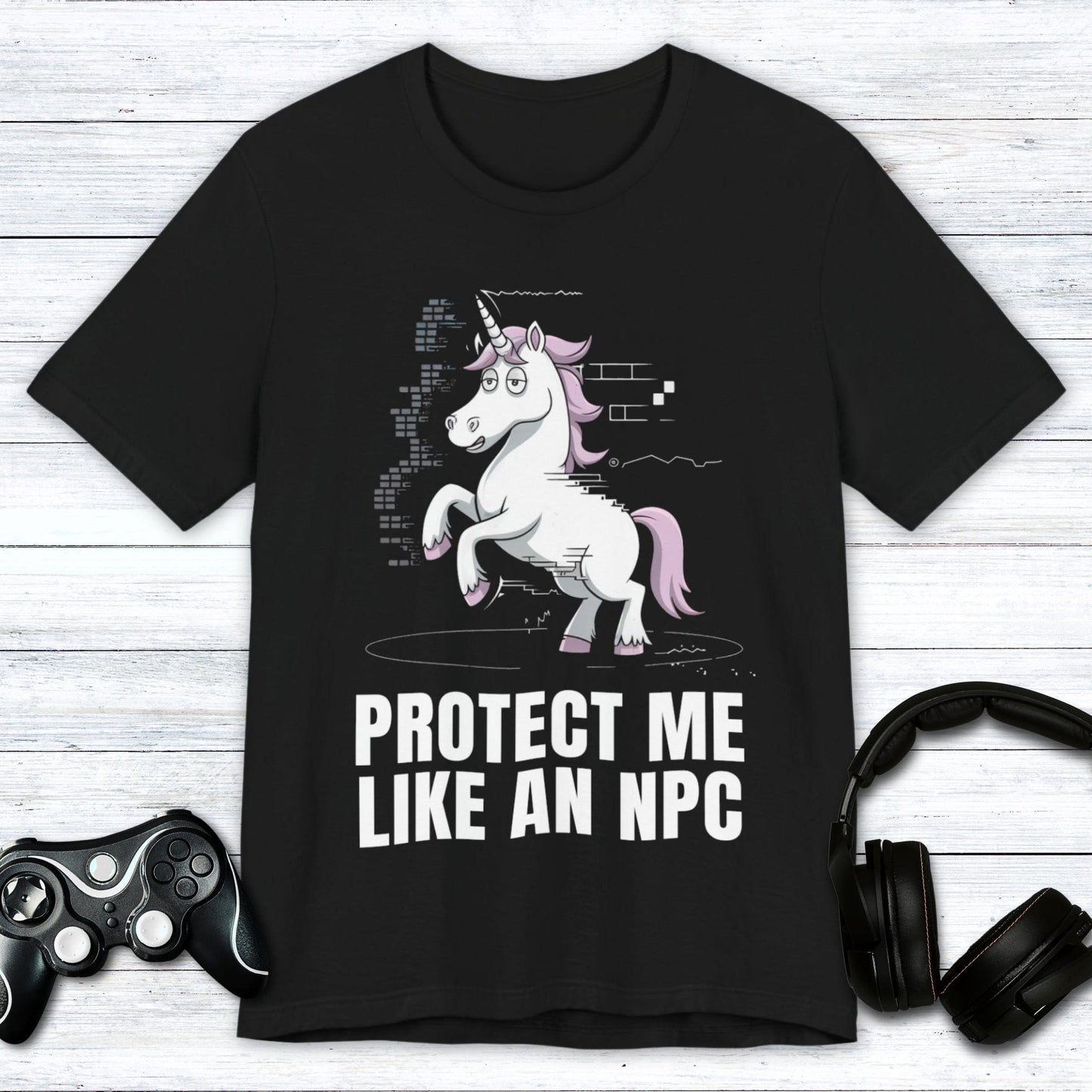 T-Shirt Black / S Protect Me Like An NPC T-shirt