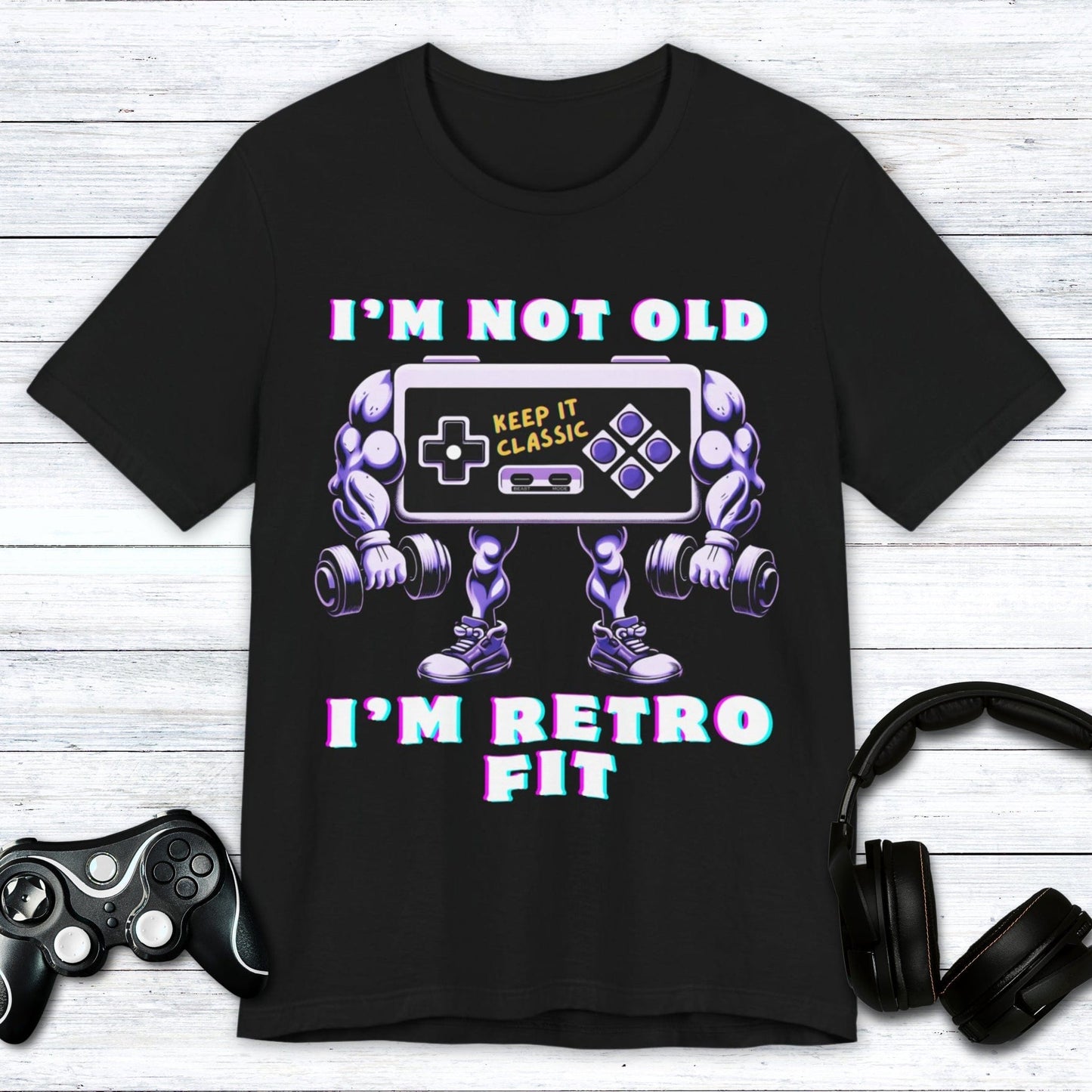 T-Shirt Black / S Retro Fit Gamer T-shirt