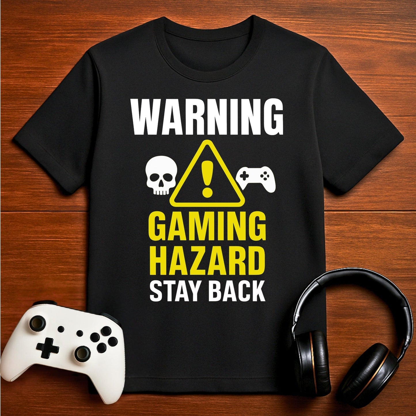 T-Shirt Black / S Stay Back – Gaming in Progress T-shirt