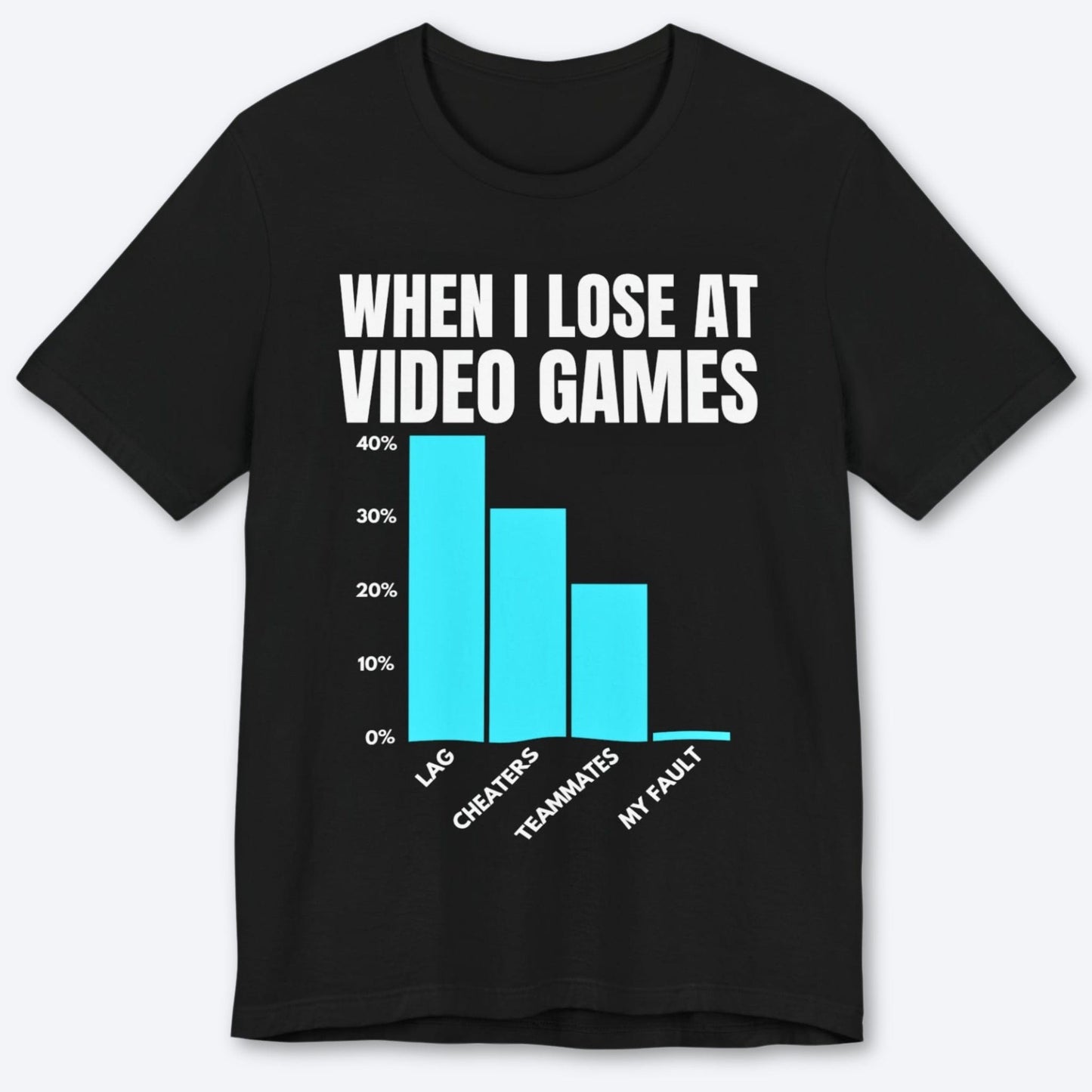 T-Shirt Black / S The Gamer Blues T-shirt