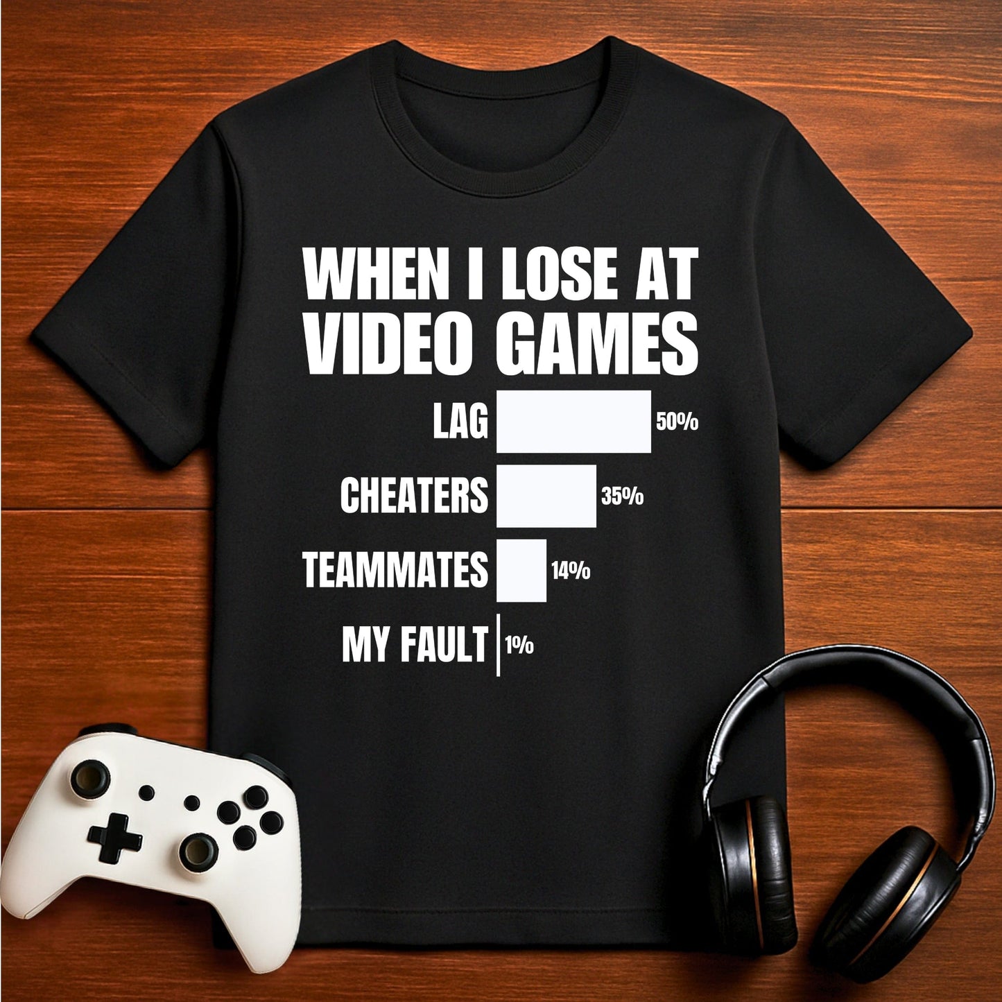 T-Shirt Black / S When I Lose at Video Games T-shirt