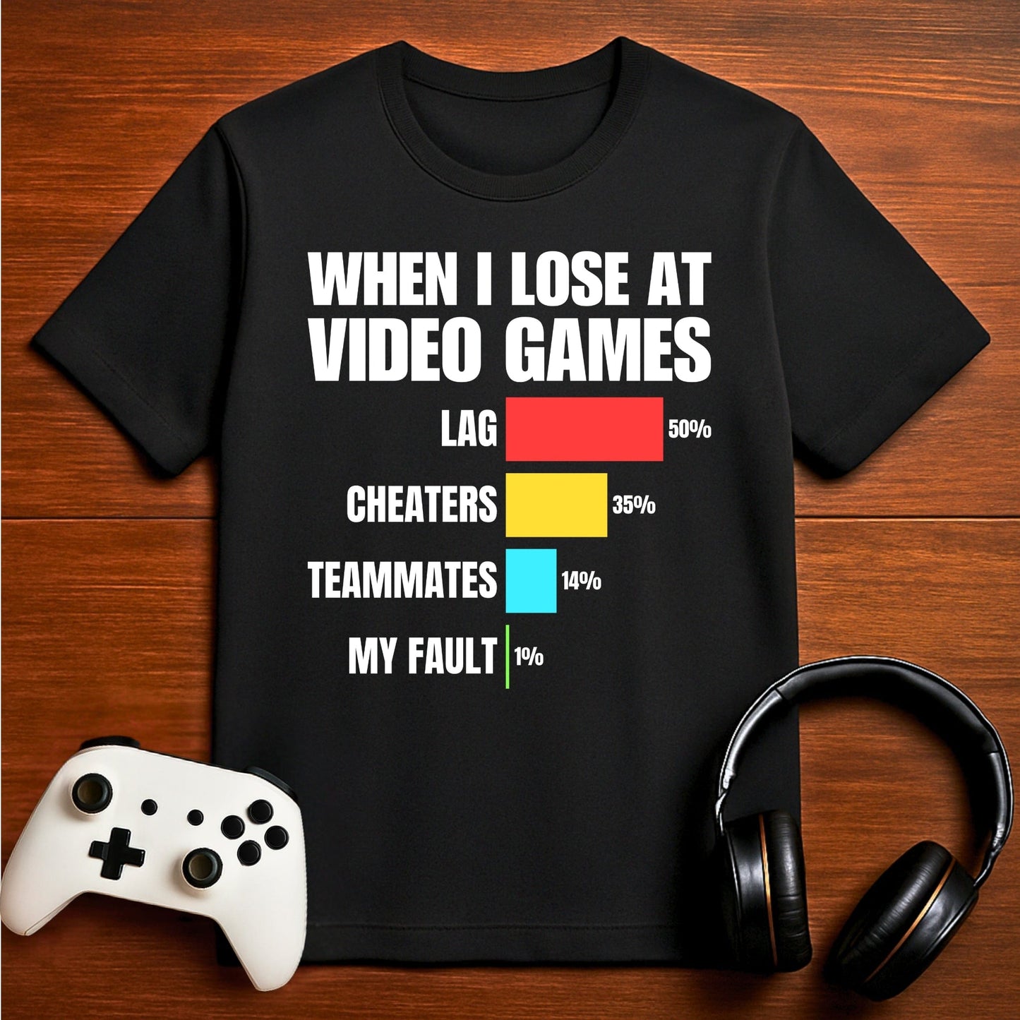 T-Shirt Black / S When I Lose at Video Games T-shirt