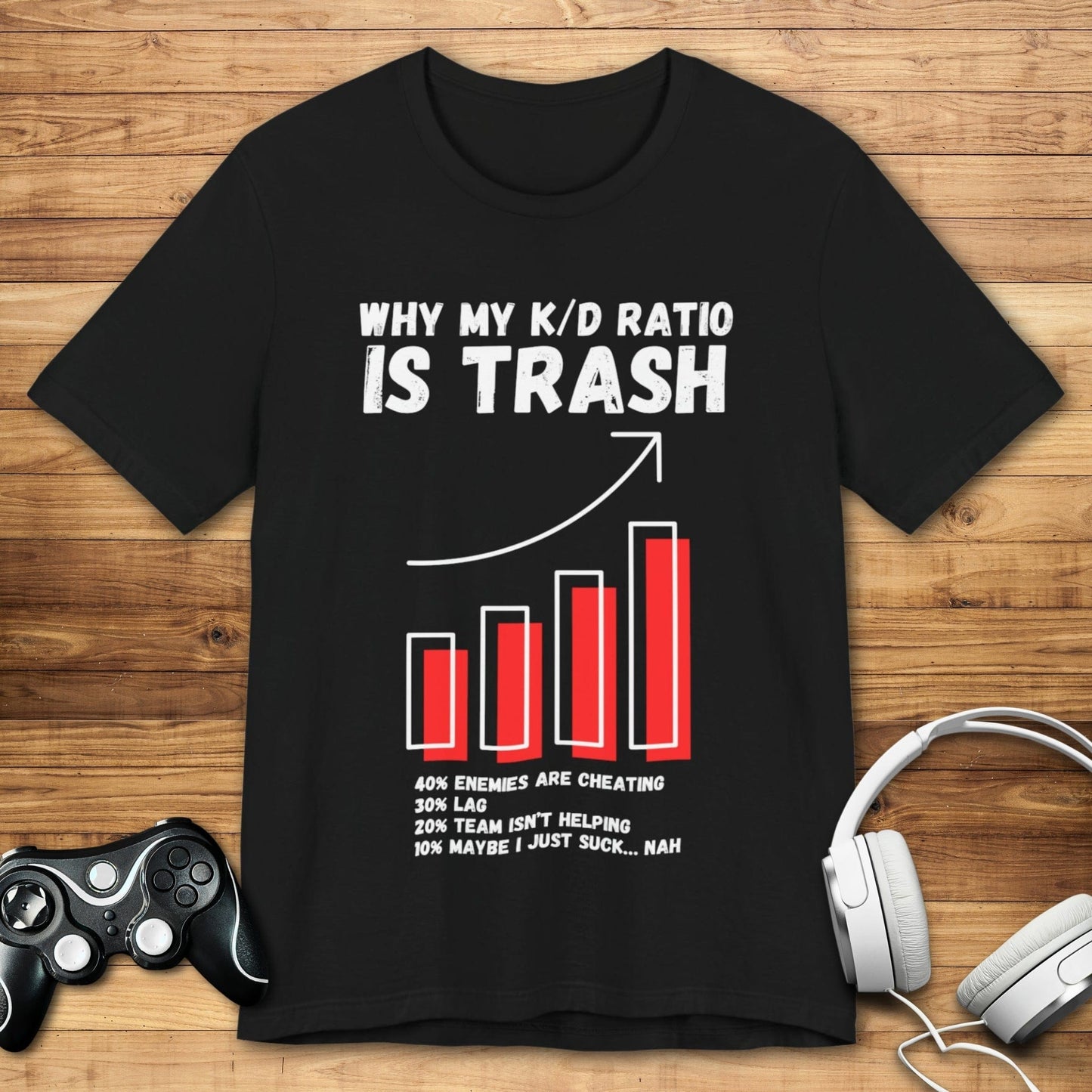 T-Shirt Black / S Why My K/D Ratio Is Trash T-shirt