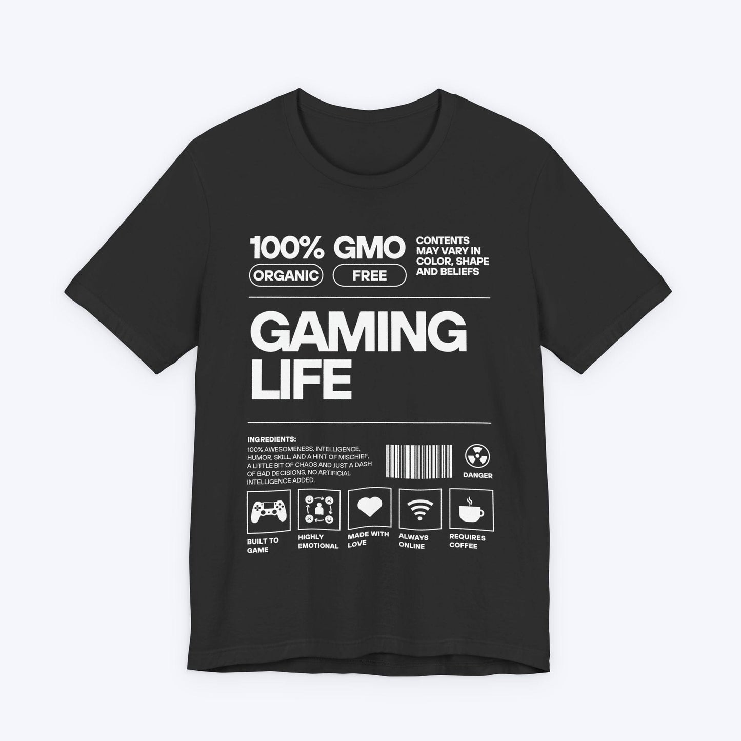 T-Shirt Dark Grey Heather / S 100% Organic Gaming T-shirt