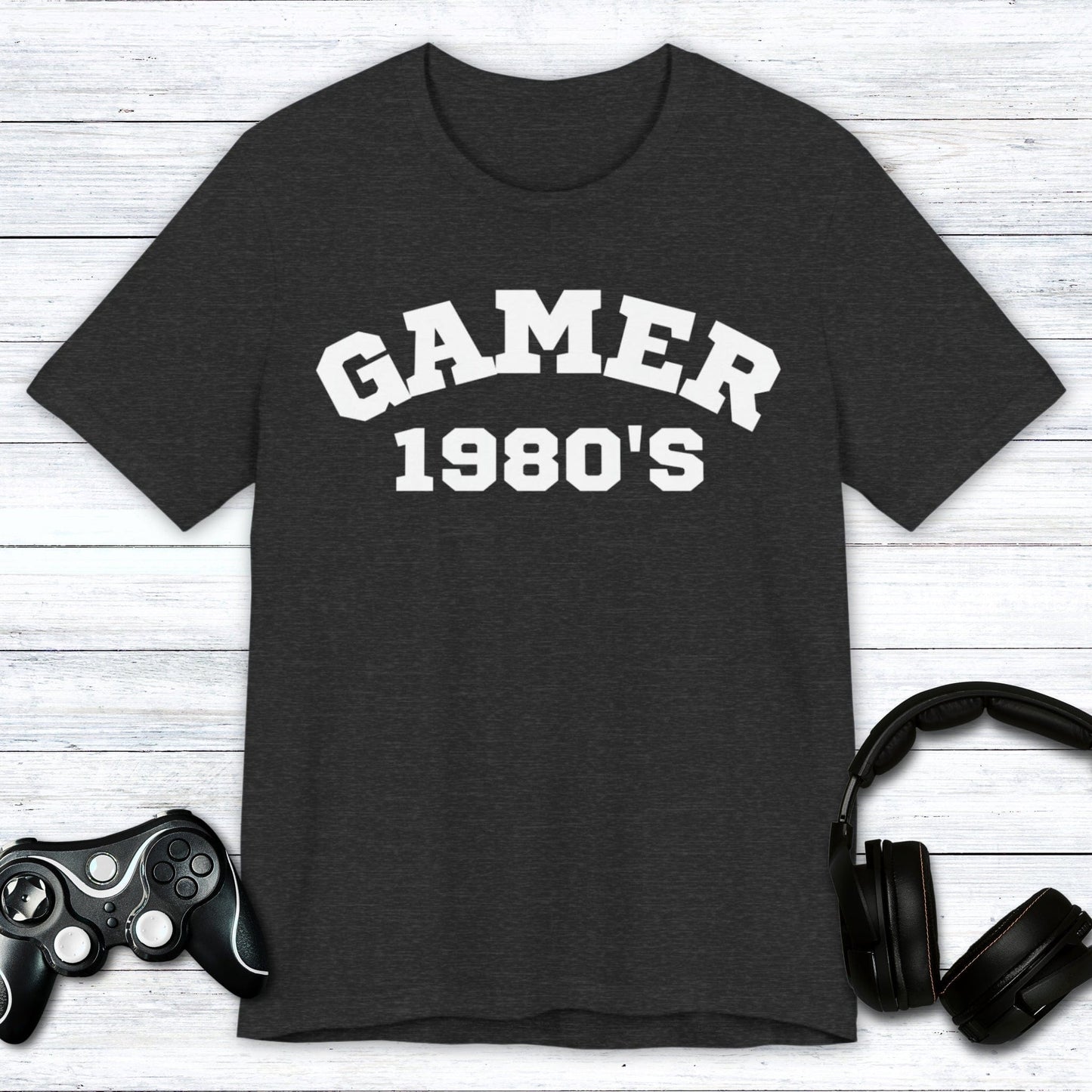T-Shirt Dark Grey Heather / S 1980's Gamer T-shirt