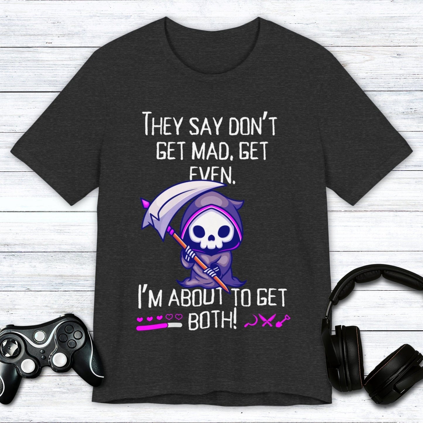 T-Shirt Dark Grey Heather / S About to Get Both Gamer T-shirt