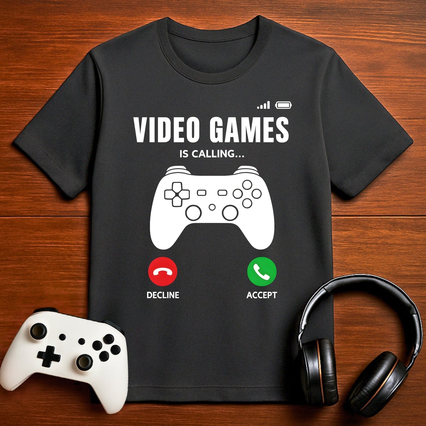T-Shirt Dark Grey Heather / S Answer or Decline? Gaming T-shirt