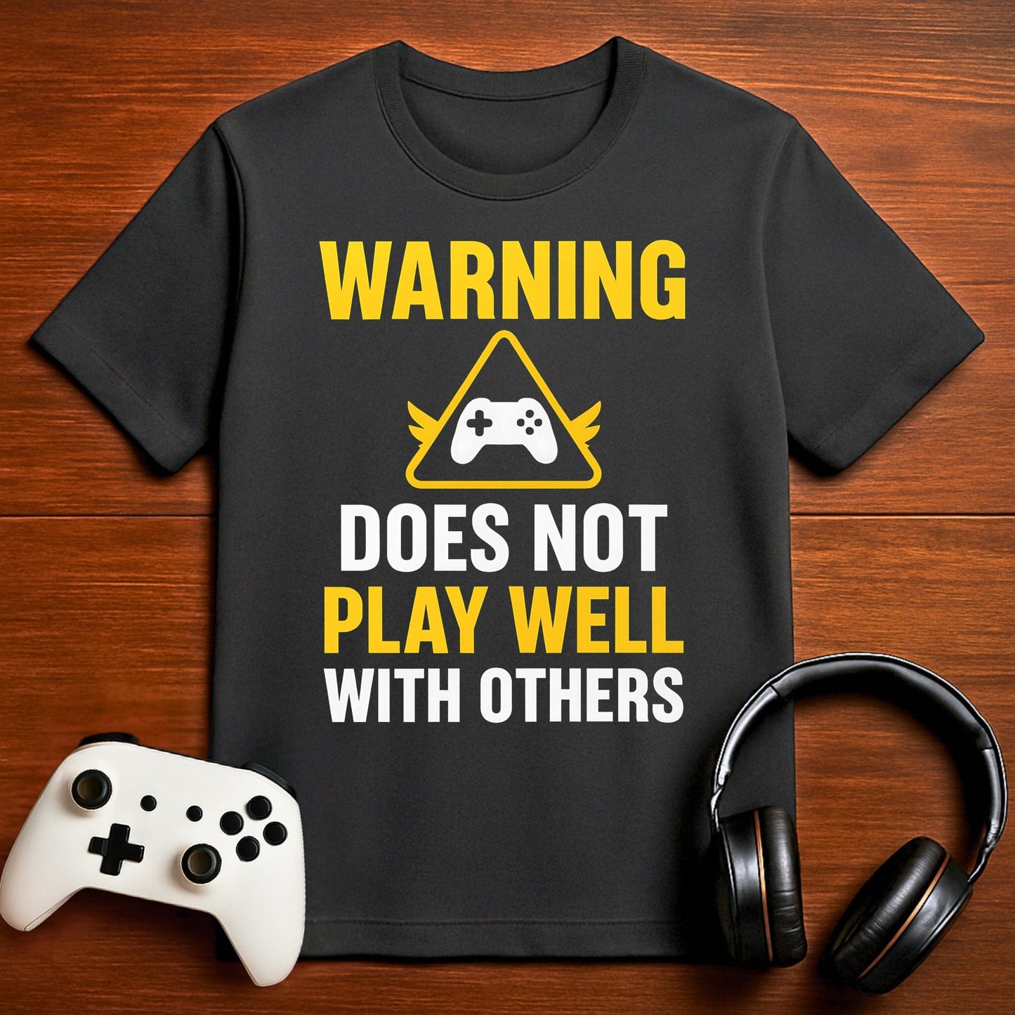 T-Shirt Dark Grey Heather / S Approach with Caution Gaming T-shirt
