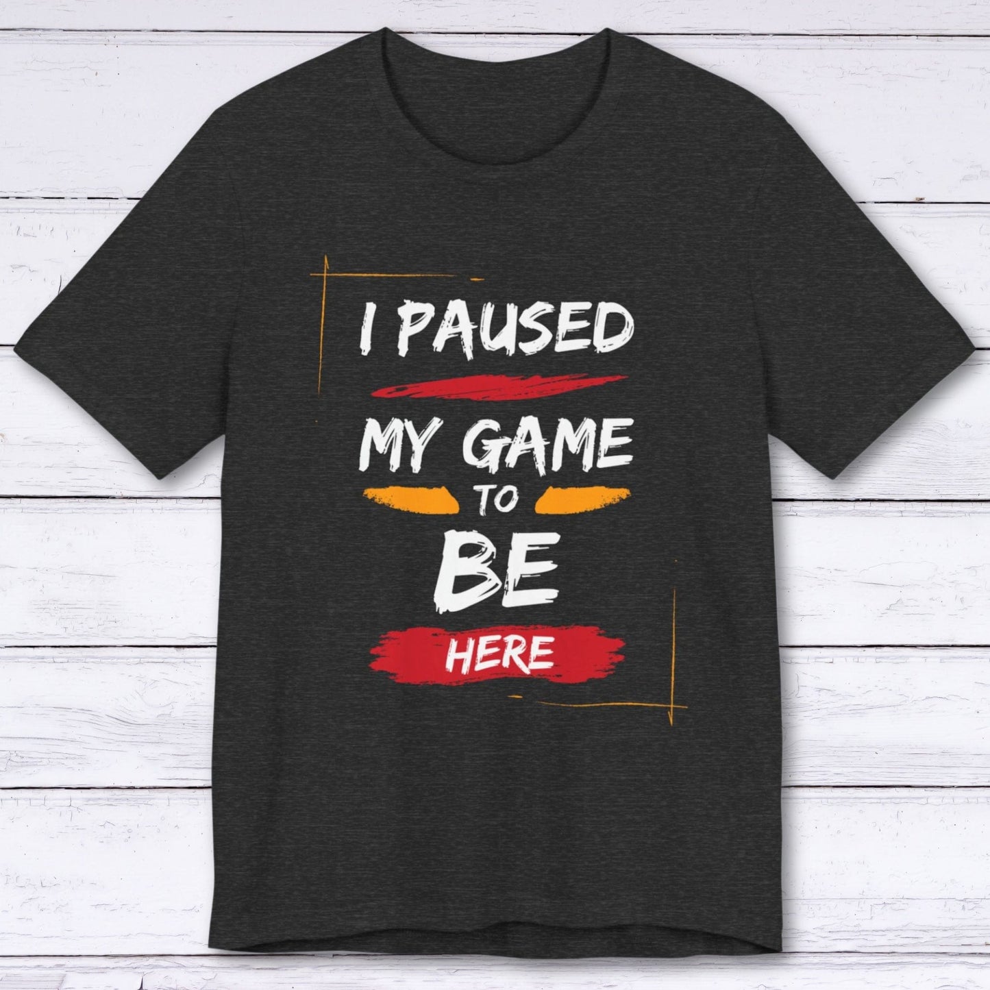 T-Shirt Dark Grey Heather / S Classic Pause Gaming T-shirt