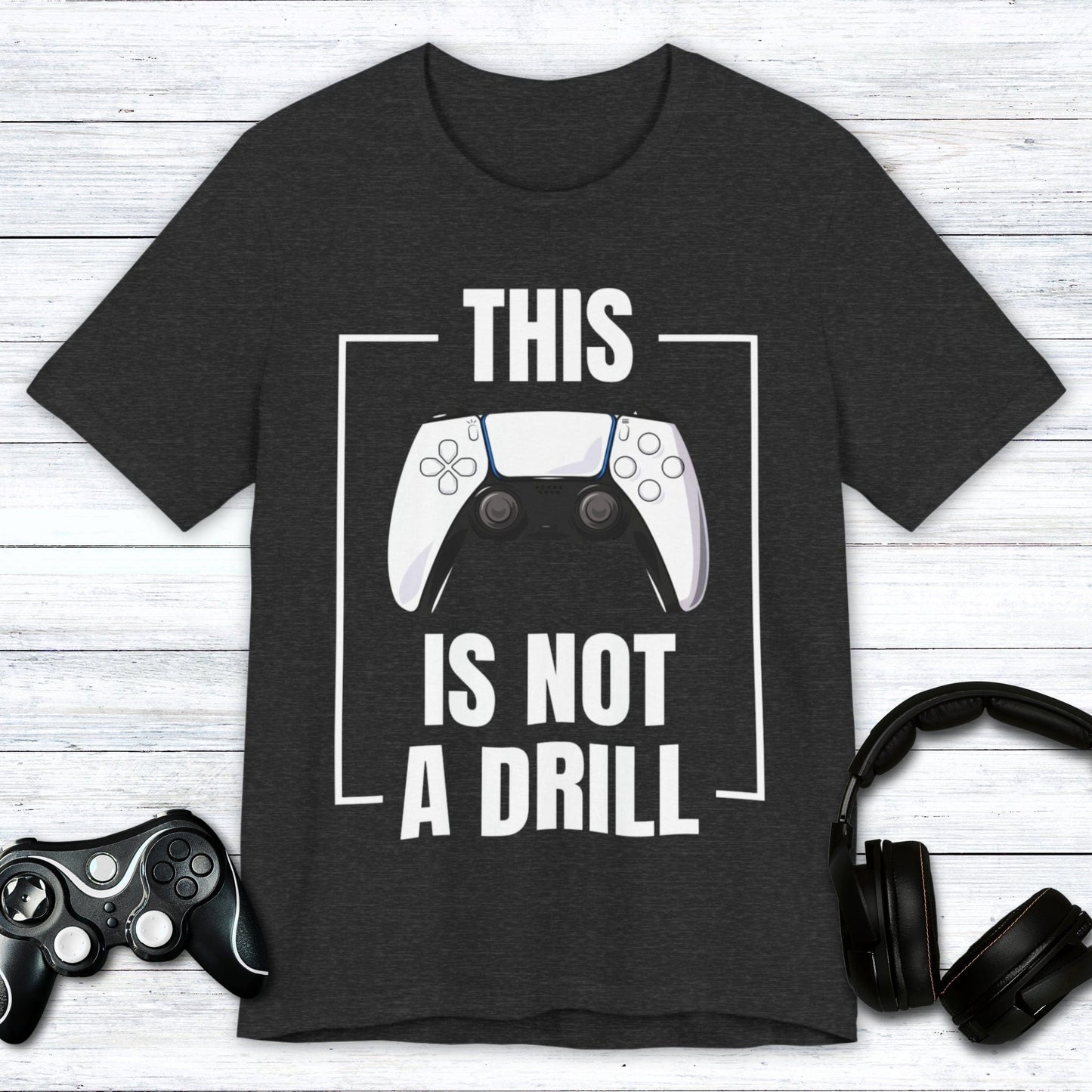 T-Shirt Dark Grey Heather / S Drill Free Gaming T-shirt