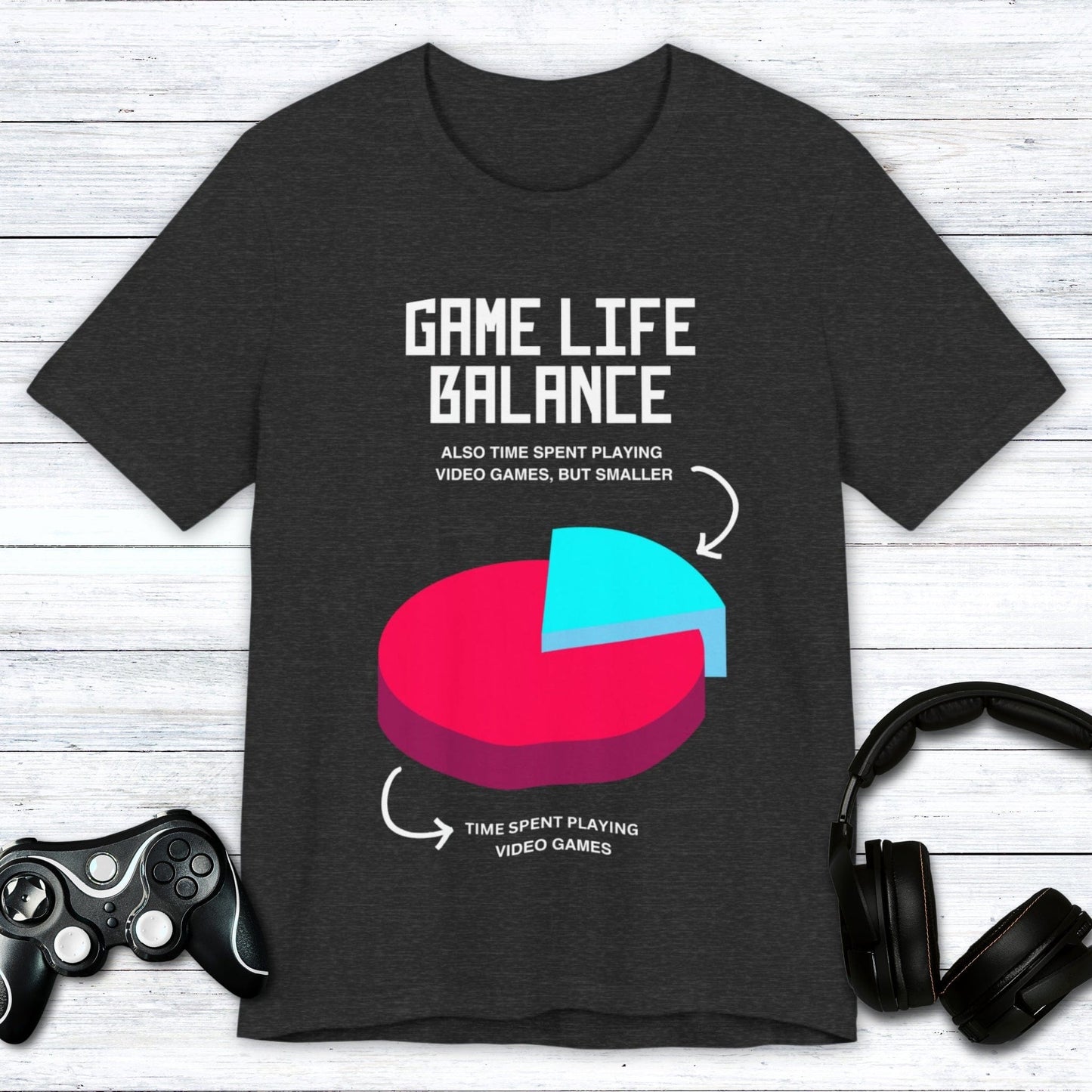 T-Shirt Dark Grey Heather / S Game Life Balance T-shirt