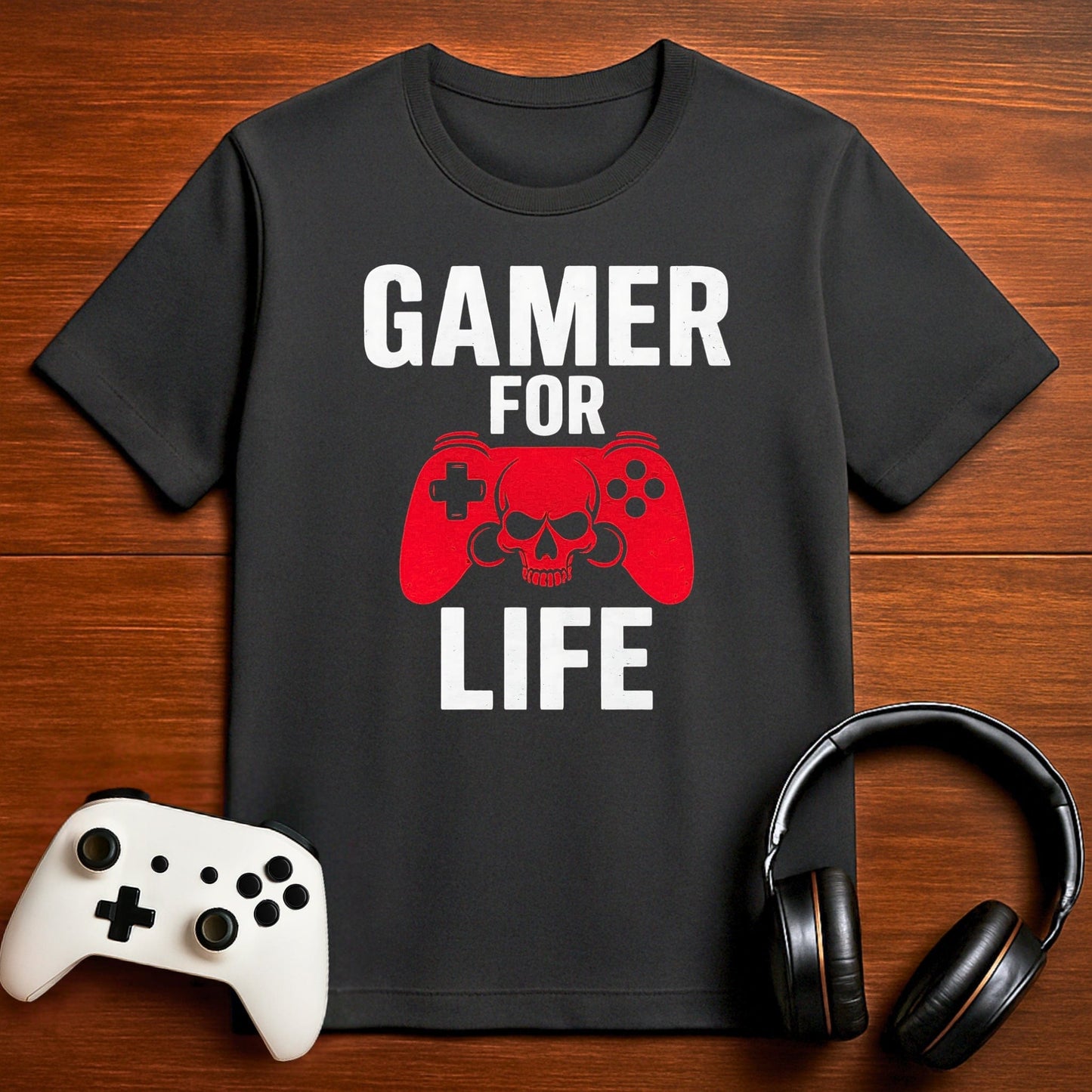 T-Shirt Dark Grey Heather / S Gamer For Life T-shirt