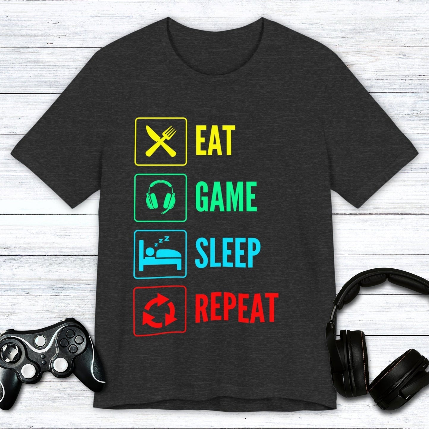 T-Shirt Dark Grey Heather / S Gamer Routine T-shirt