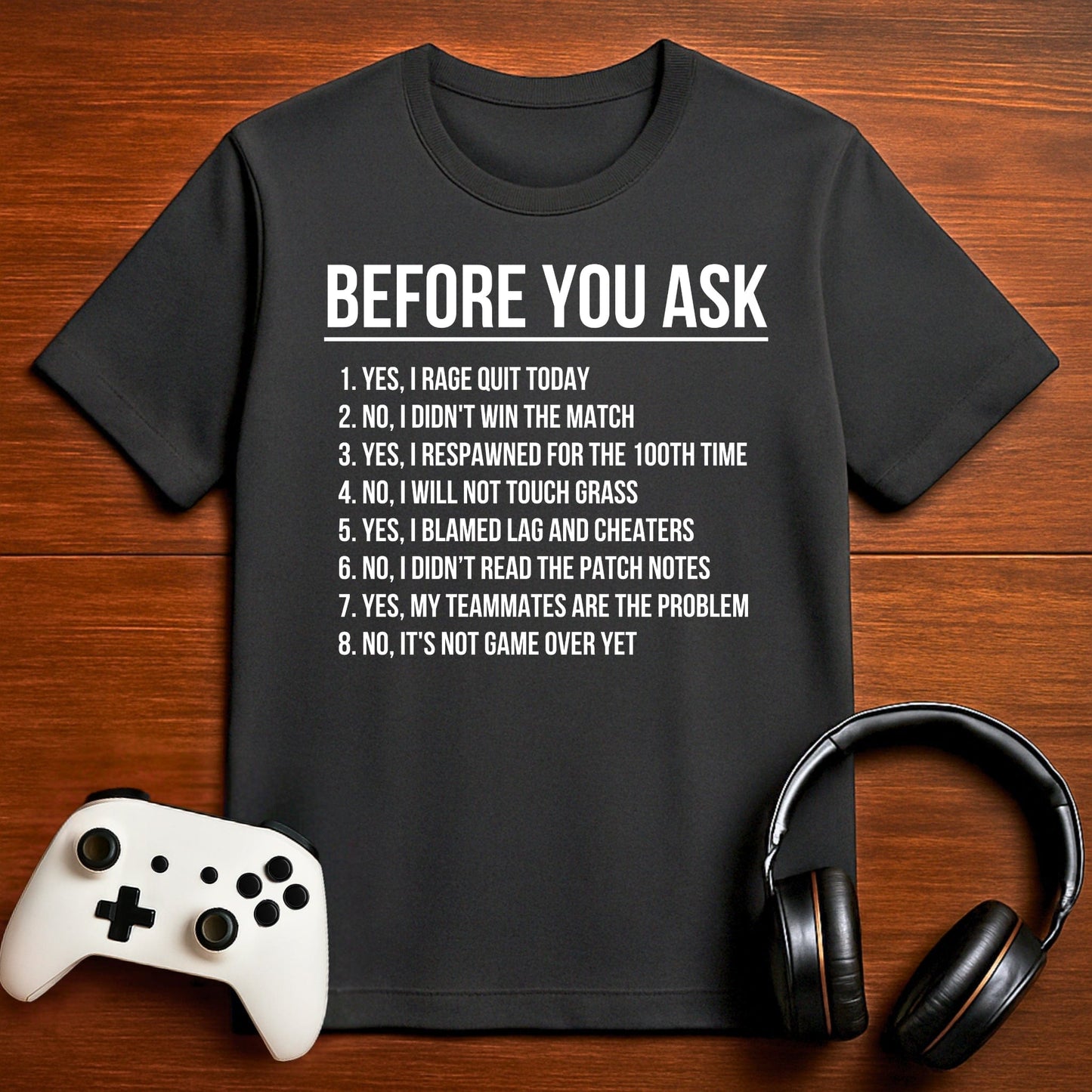 T-Shirt Dark Grey Heather / S Gaming FAQ T-shirt