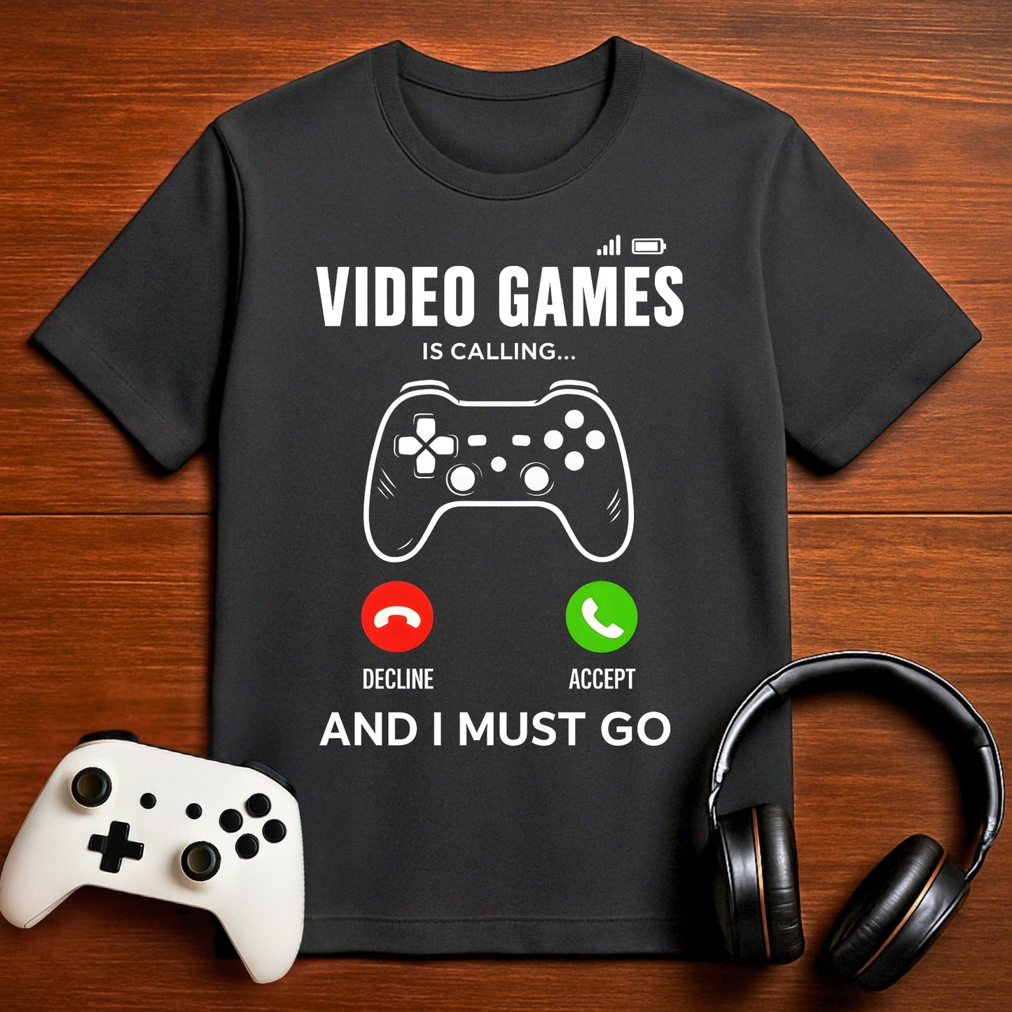 T-Shirt Dark Grey Heather / S Gaming Is Calling T-shirt