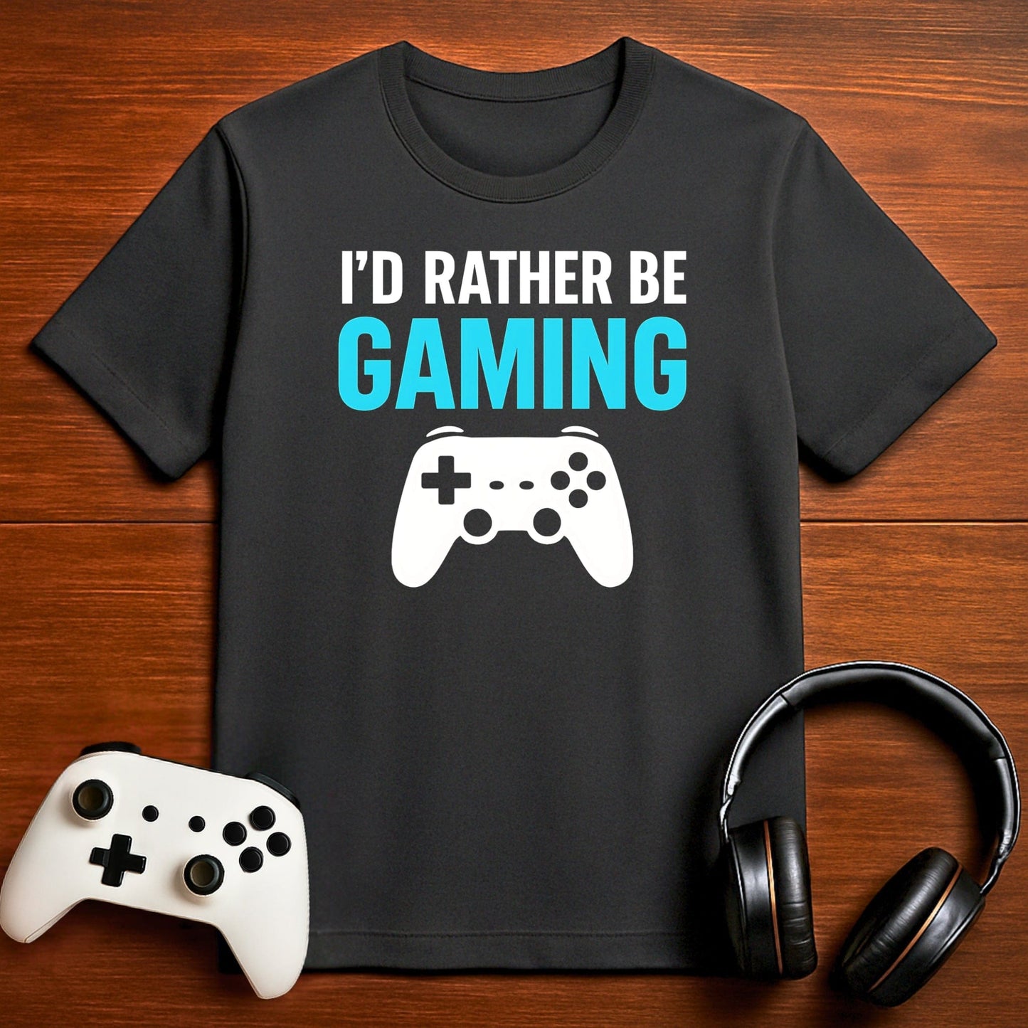 T-Shirt Dark Grey Heather / S Here Physically, Gaming Mentally T-shirt