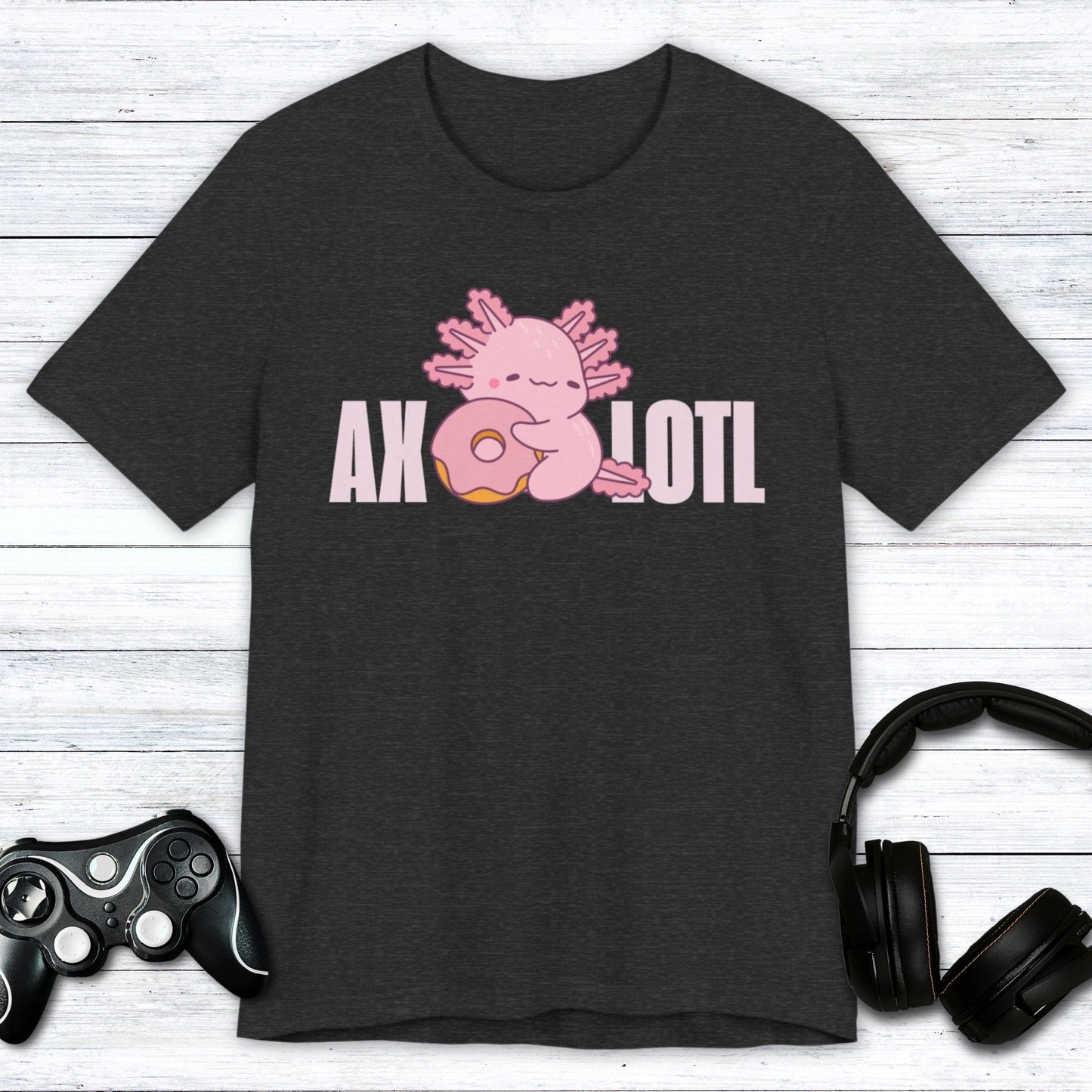 T-Shirt Dark Grey Heather / S Hungry Axolotl T-shirt